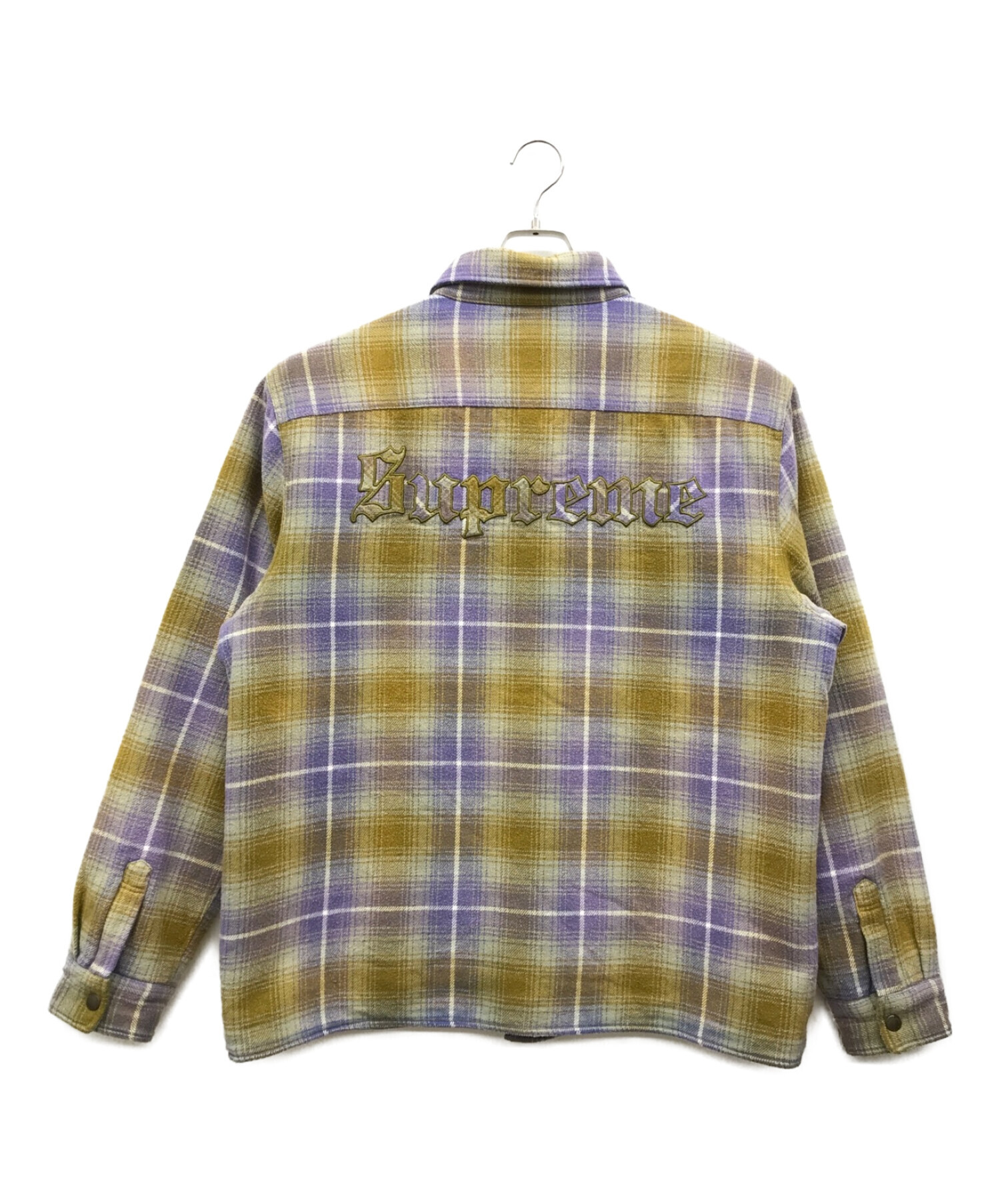 厳しいですSupreme Shearling Lined Flannel Shirt - ブルゾン