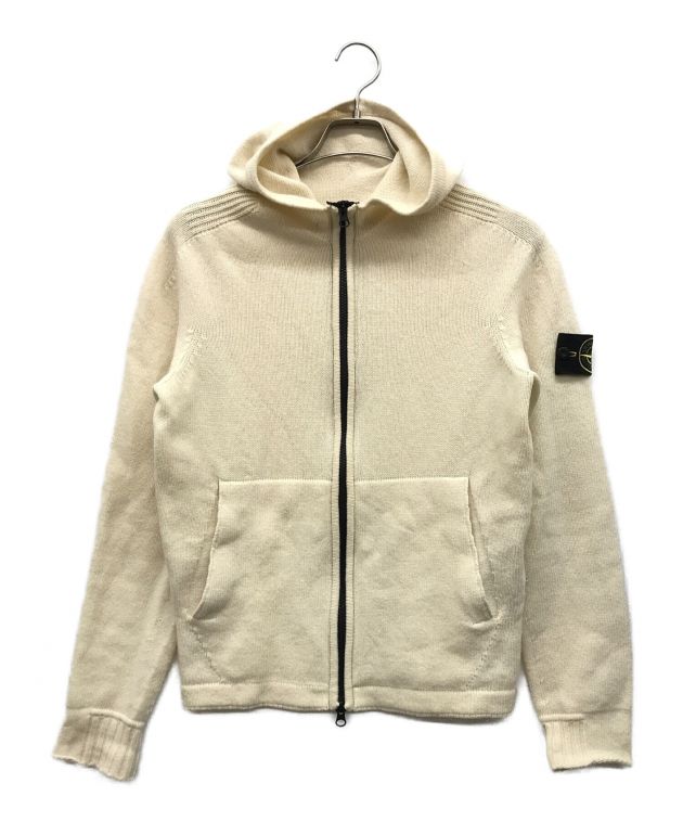 中古・古着通販】STONE ISLAND (ストーンアイランド) ジップアップニットパーカー ベージュ サイズ:S｜ブランド・古着通販  トレファク公式【TREFAC FASHION】スマホサイト