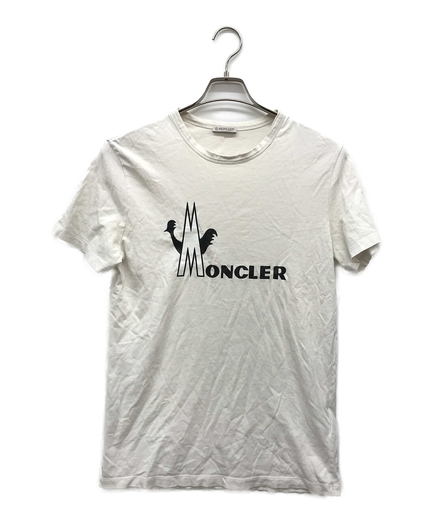 MONCLER (モンクレール) プリントTシャツ ホワイト サイズ:M