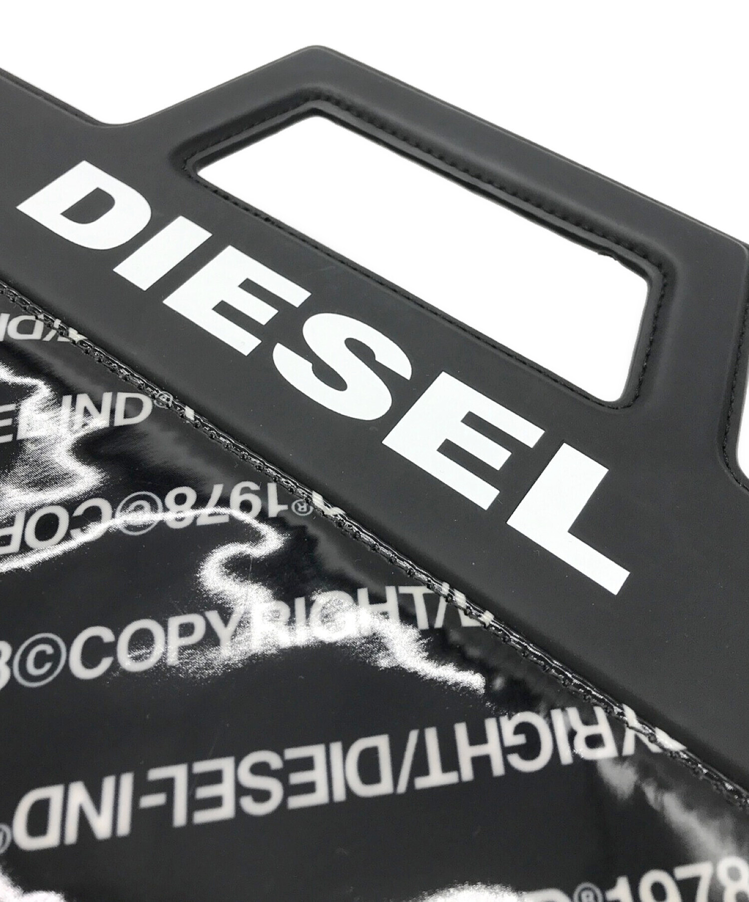 DIESEL (ディーゼル) コピーライトプリントバッグ ブラック