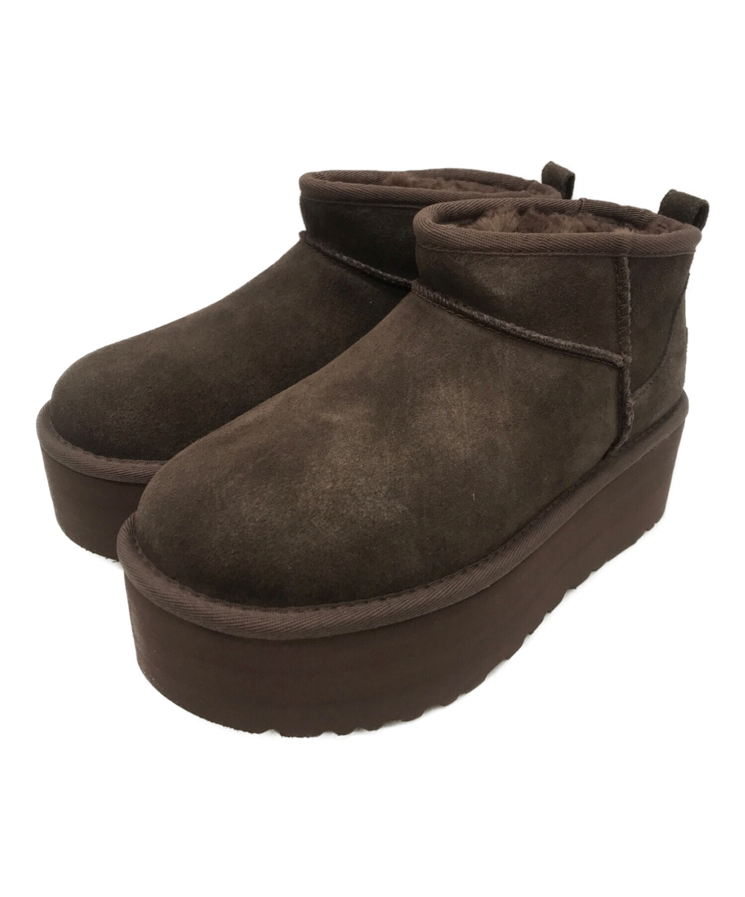 中古・古着通販】UGG (アグ) ショートブーツ ブラウン サイズ:USA6