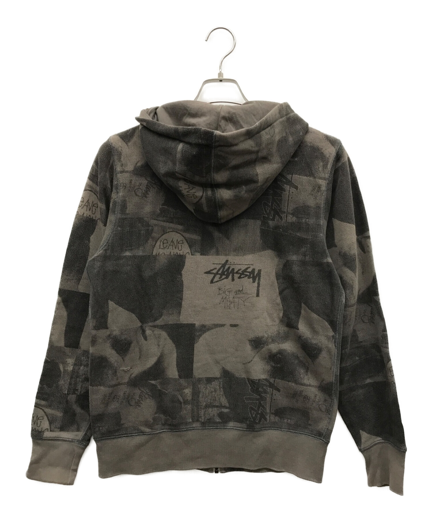 中古・古着通販】stussy (ステューシー) 総柄ジップパーカー ブラウン ...