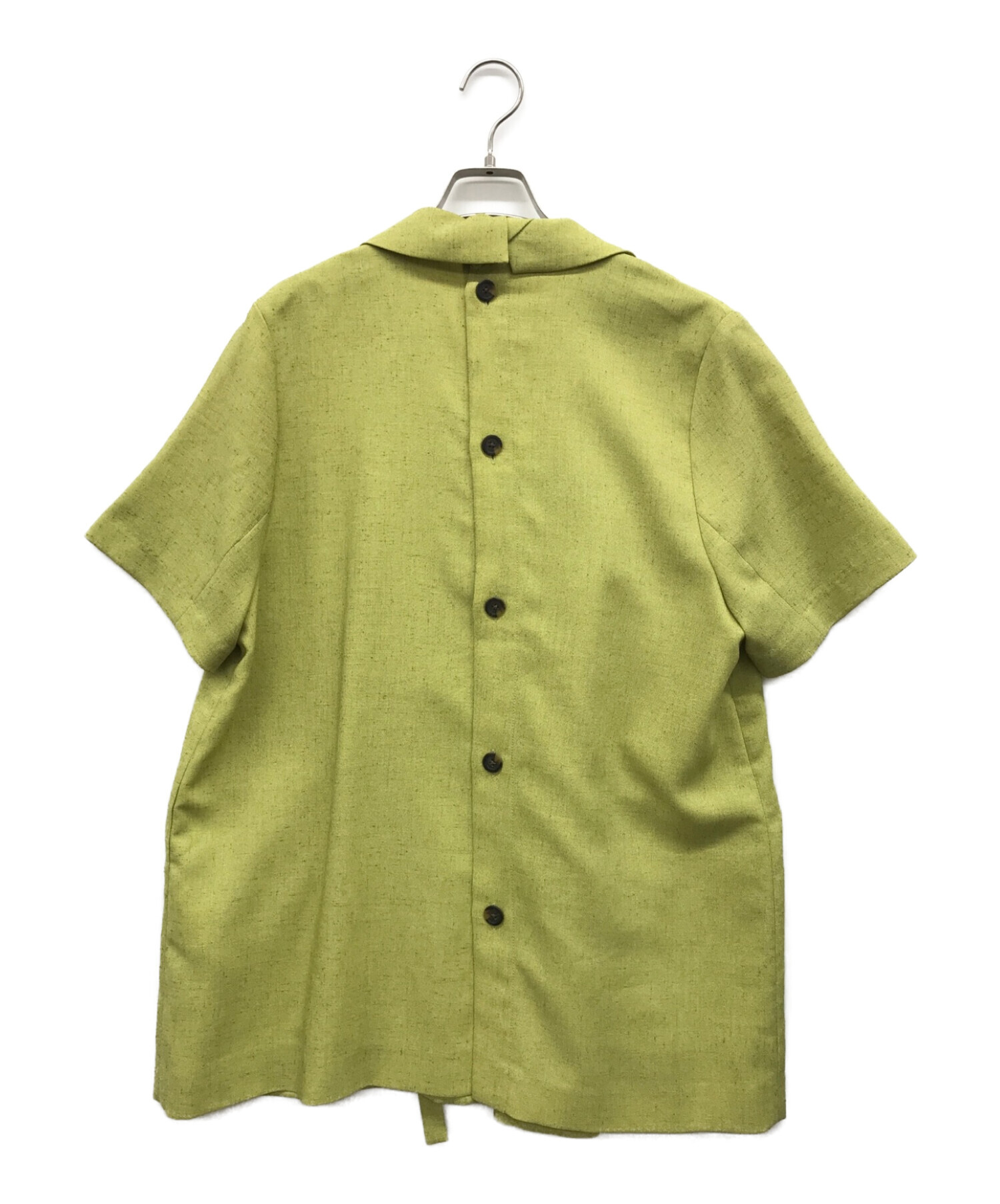 MAISON SPECIAL (メゾンスペシャル) スラブオックスハーフスリーブジャケット グリーン サイズ:FREE