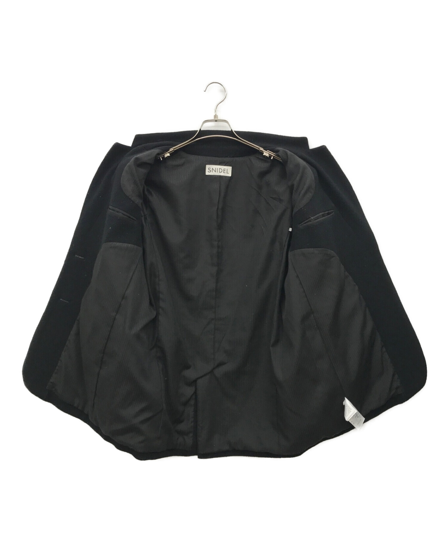 Snidel (スナイデル) オーバーサイズウールジャケットコート ブラック サイズ:F