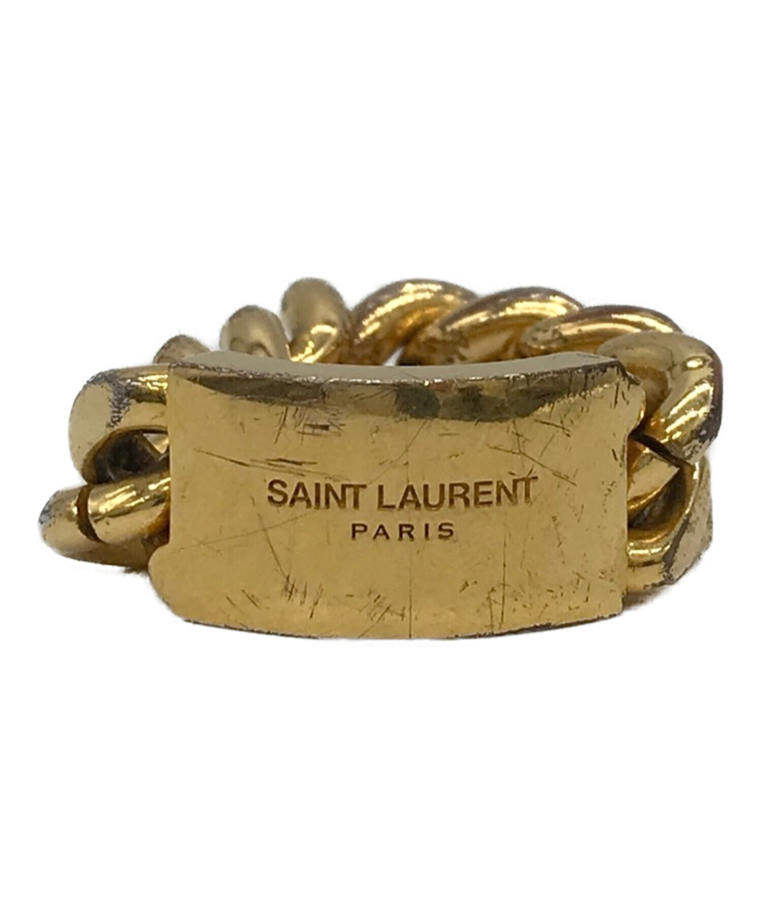 Saint Laurent Paris (サンローランパリ) チェーンリング ゴールド サイズ:１０号