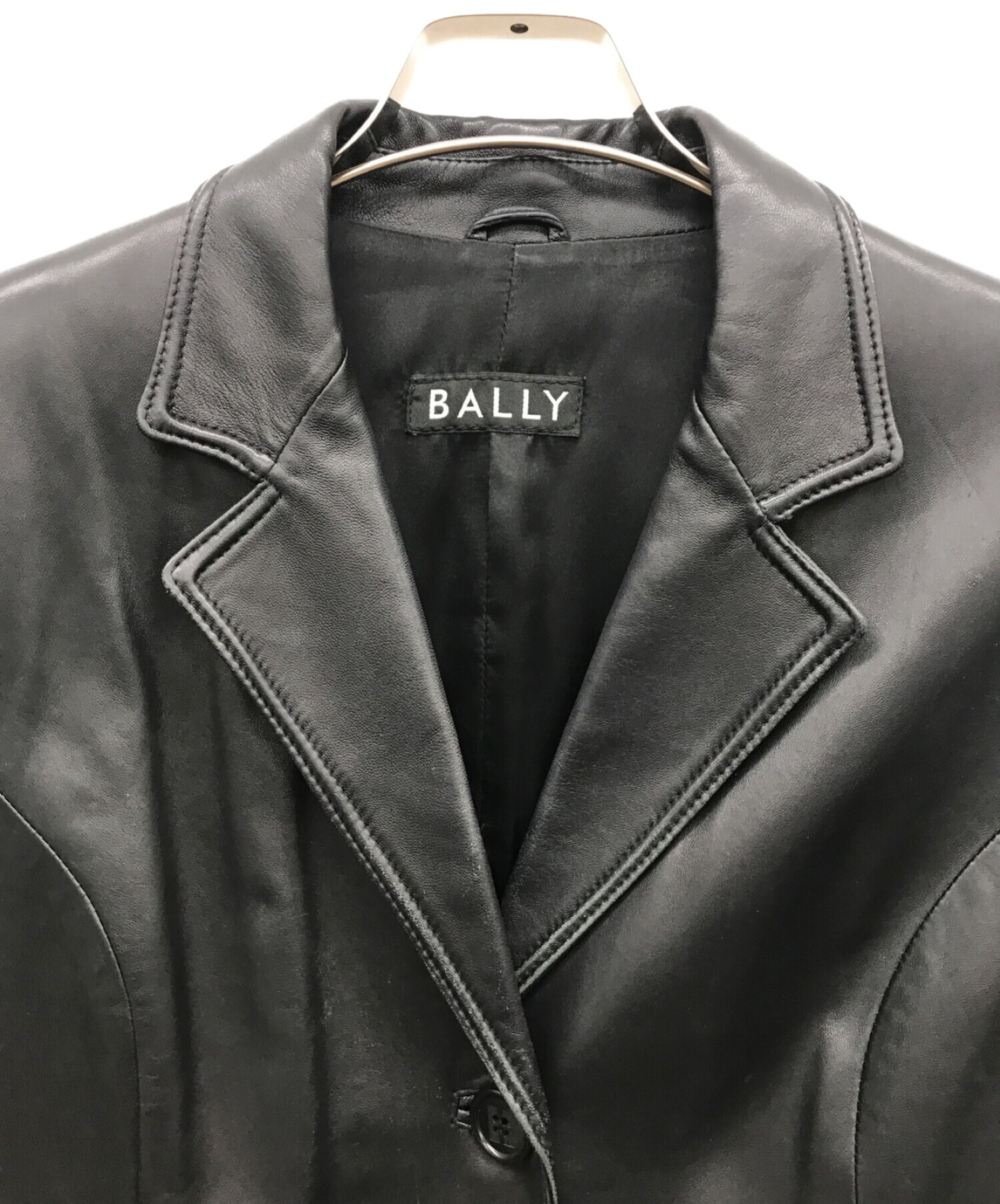 BALLY (バリー) レザーコート ブラック サイズ:I　44