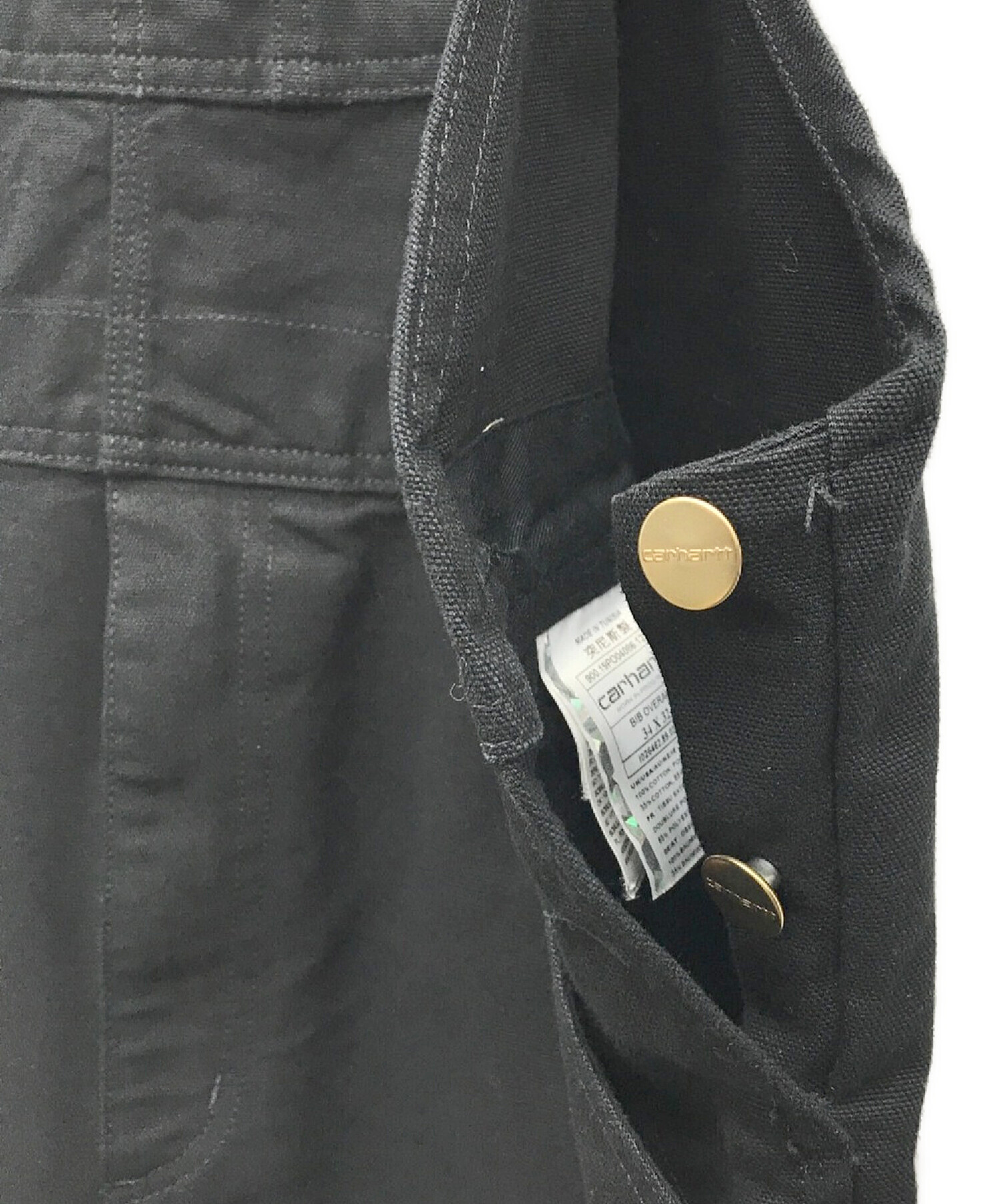 中古・古着通販】CarHartt (カーハート) オーバーオール ブラック 