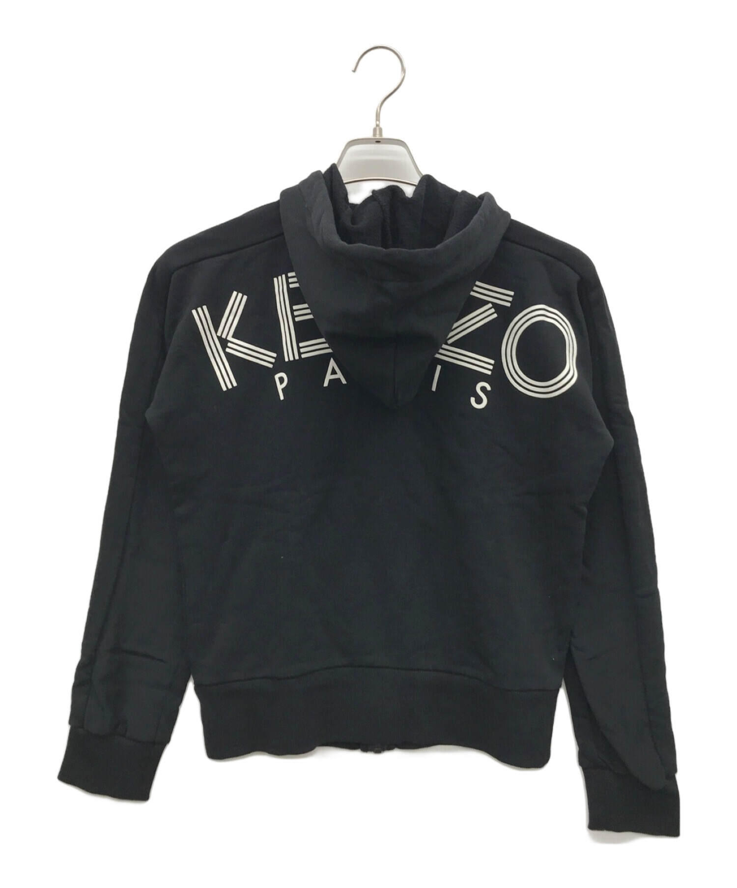 中古・古着通販】KENZO (ケンゾー) ロゴジップパーカー ブラック サイズ:S｜ブランド・古着通販 トレファク公式【TREFAC  FASHION】スマホサイト