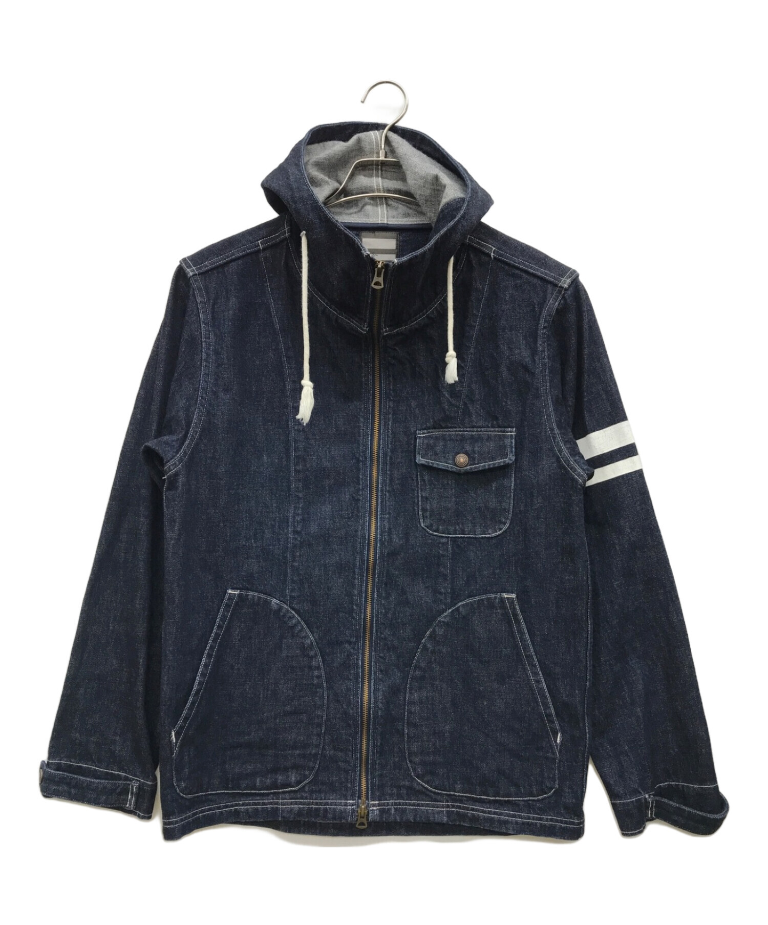 中古・古着通販】MOMOTARO JEANS (桃太郎ジーンズ) フーデットデニム 