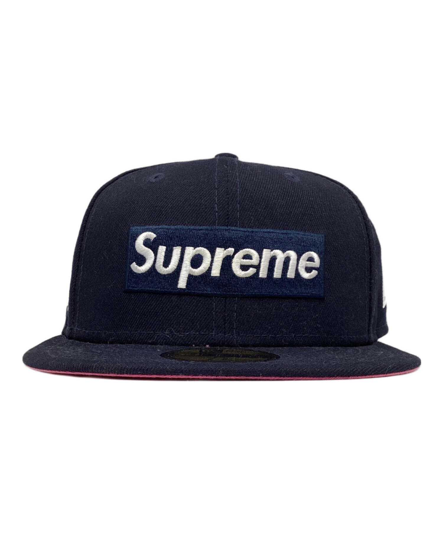 New Era (ニューエラ) SUPREME (シュプリーム) キャップ ネイビー サイズ:7 5/8 (60.6cm)