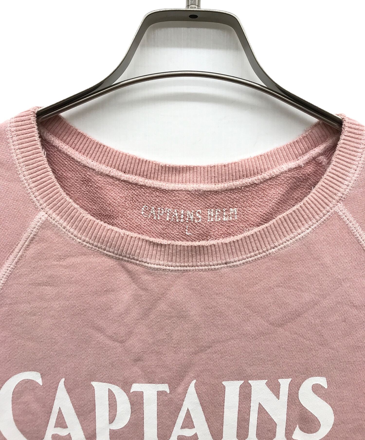 中古・古着通販】CAPTAINS HELM (キャプテンズヘルム) プリントスウェット ピンク サイズ:L｜ブランド・古着通販  トレファク公式【TREFAC FASHION】スマホサイト