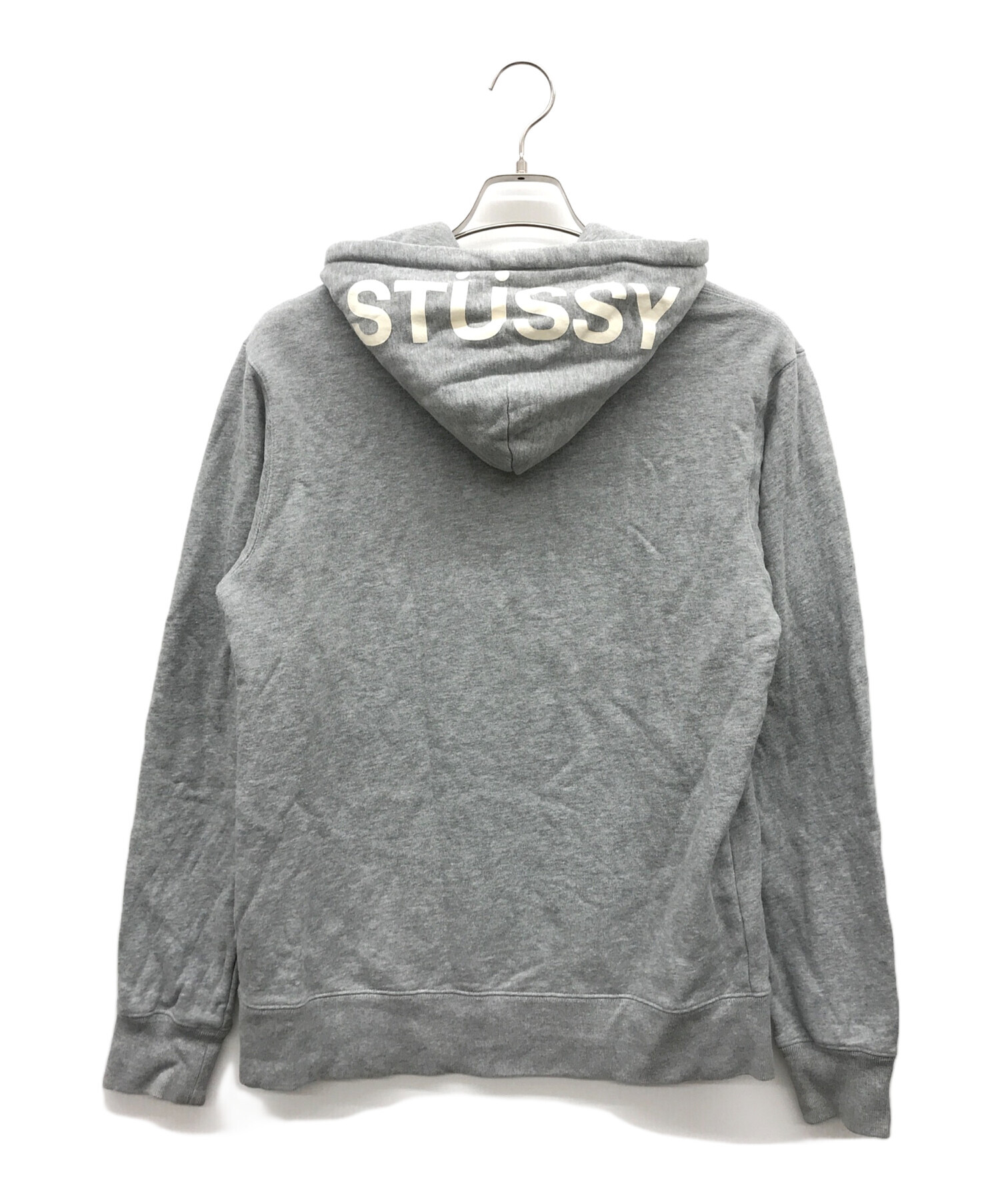 stussy (ステューシー) プルオーバーパーカー ライトグレー サイズ:M