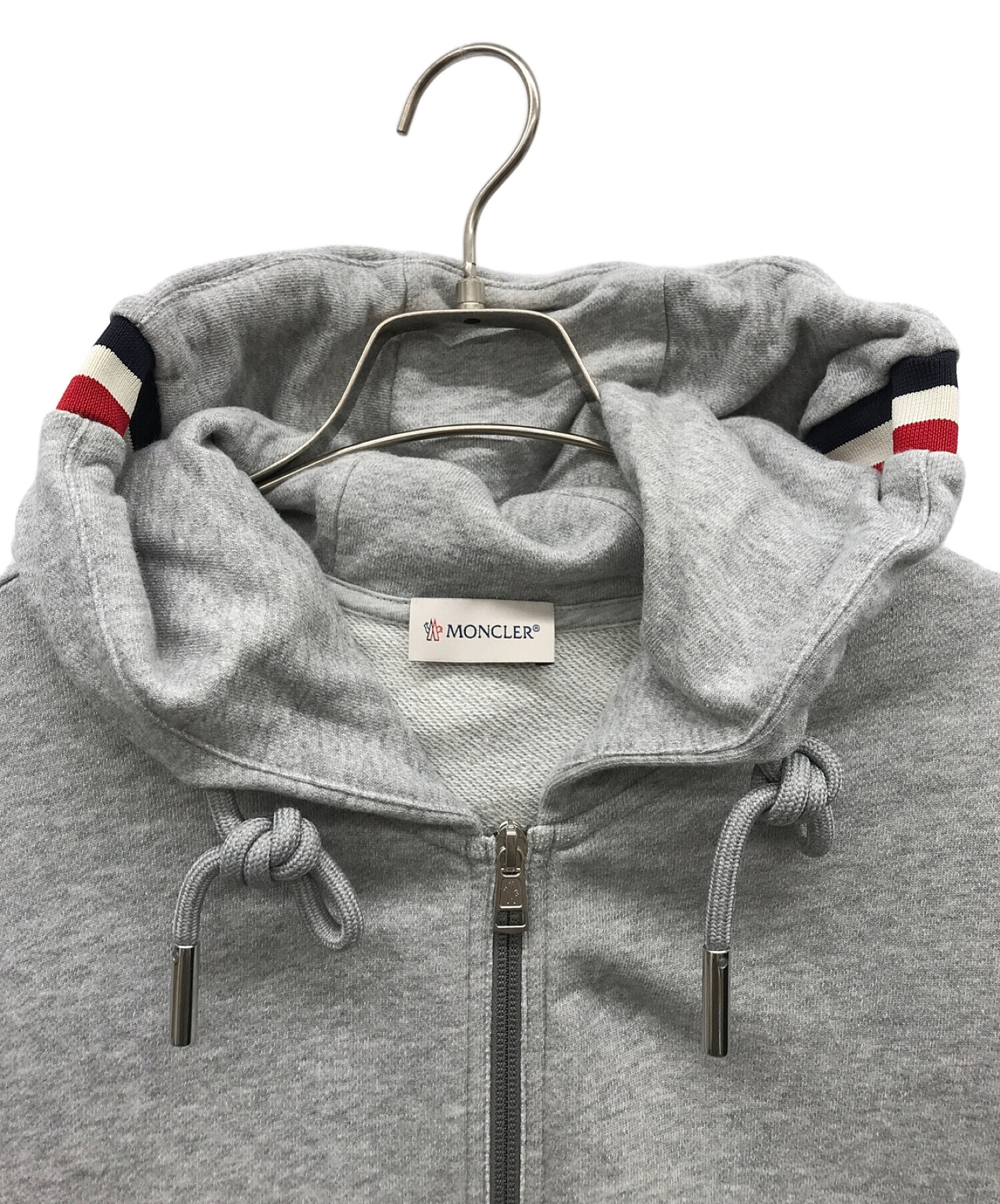 中古・古着通販】MONCLER (モンクレール) ジップパーカー グレー サイズ:M｜ブランド・古着通販 トレファク公式【TREFAC  FASHION】スマホサイト