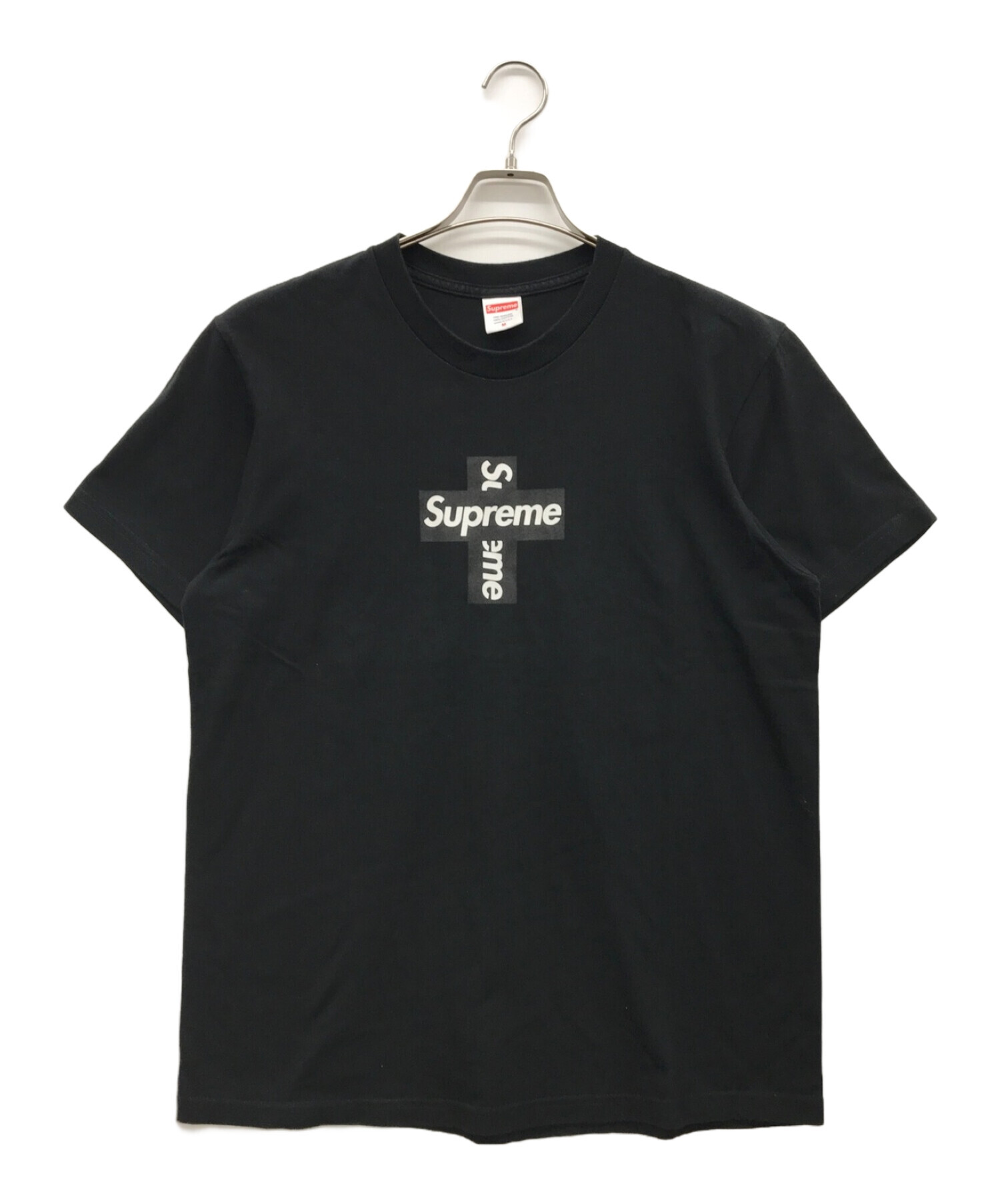 中古・古着通販】Supreme (シュプリーム) Cross Box Logo Tee ブラック サイズ:M｜ブランド・古着通販  トレファク公式【TREFAC FASHION】スマホサイト