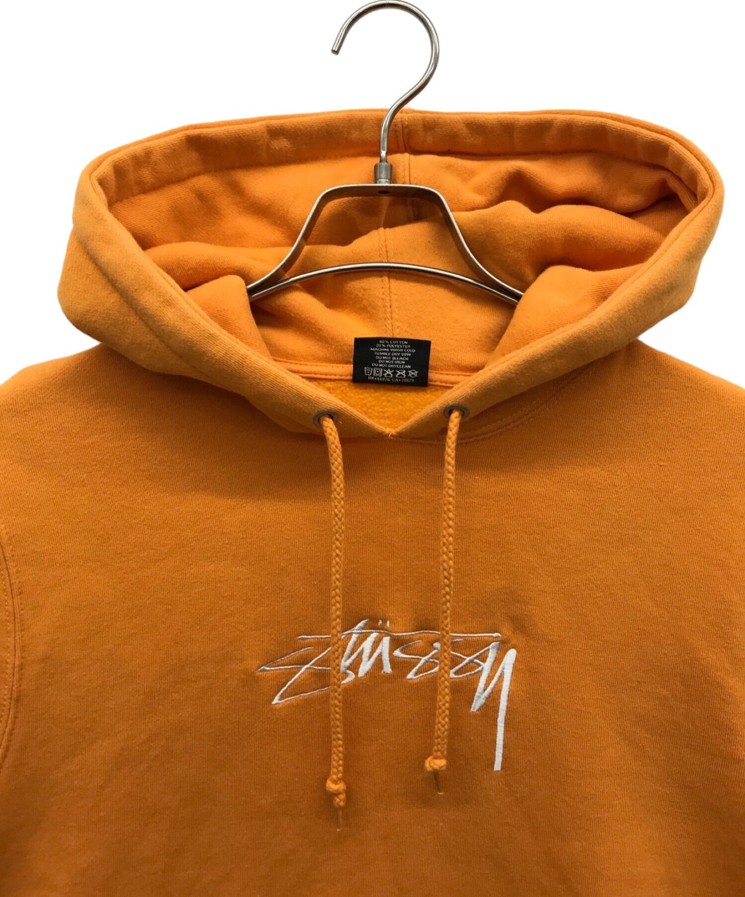 中古・古着通販】stussy (ステューシー) ロゴパーカー オレンジ サイズ:S｜ブランド・古着通販 トレファク公式【TREFAC  FASHION】スマホサイト