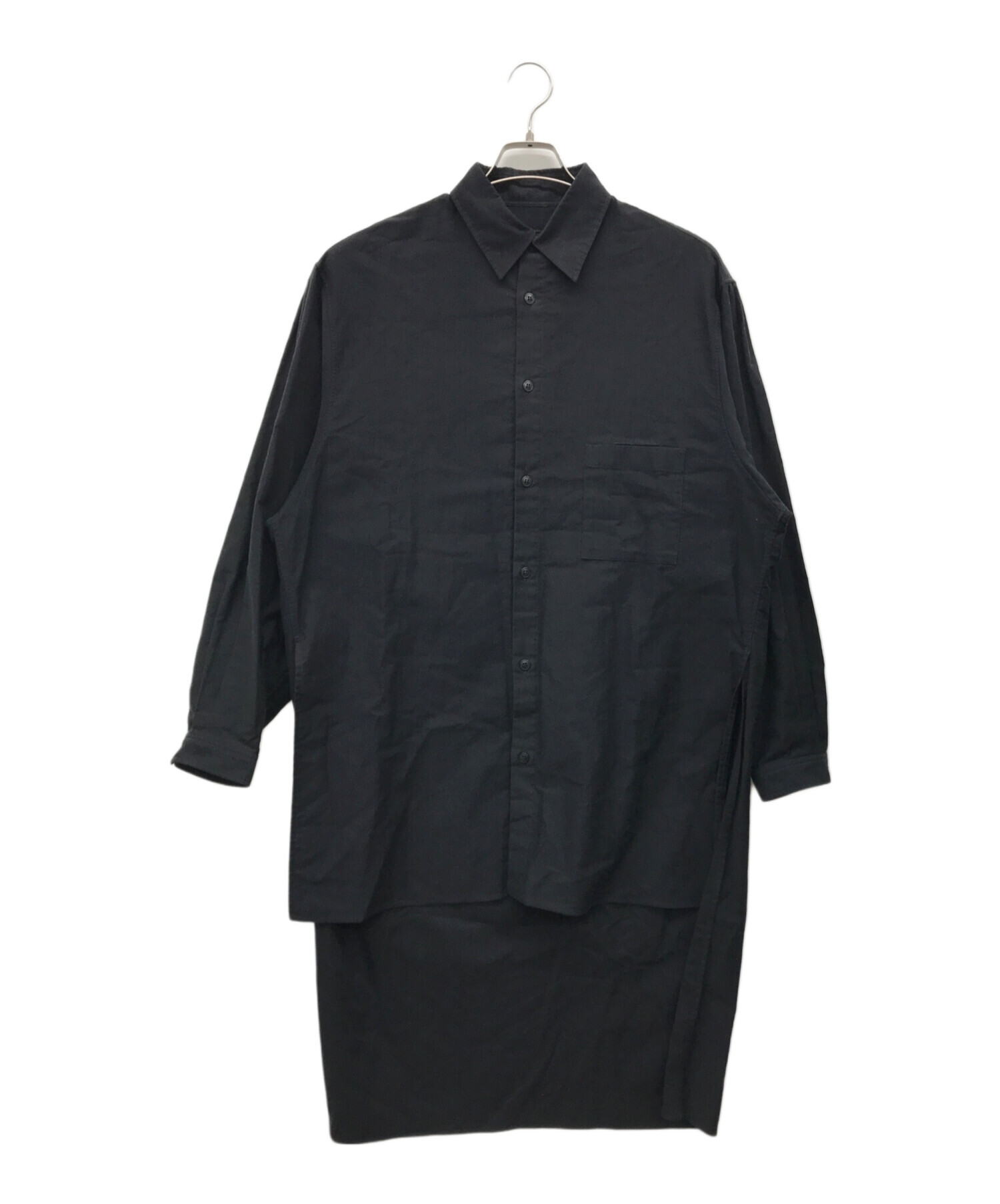 中古・古着通販】Yohji Yamamoto pour homme (ヨウジヤマモト プールオム) スタッフシャツ ブラック  サイズ:不明｜ブランド・古着通販 トレファク公式【TREFAC FASHION】スマホサイト