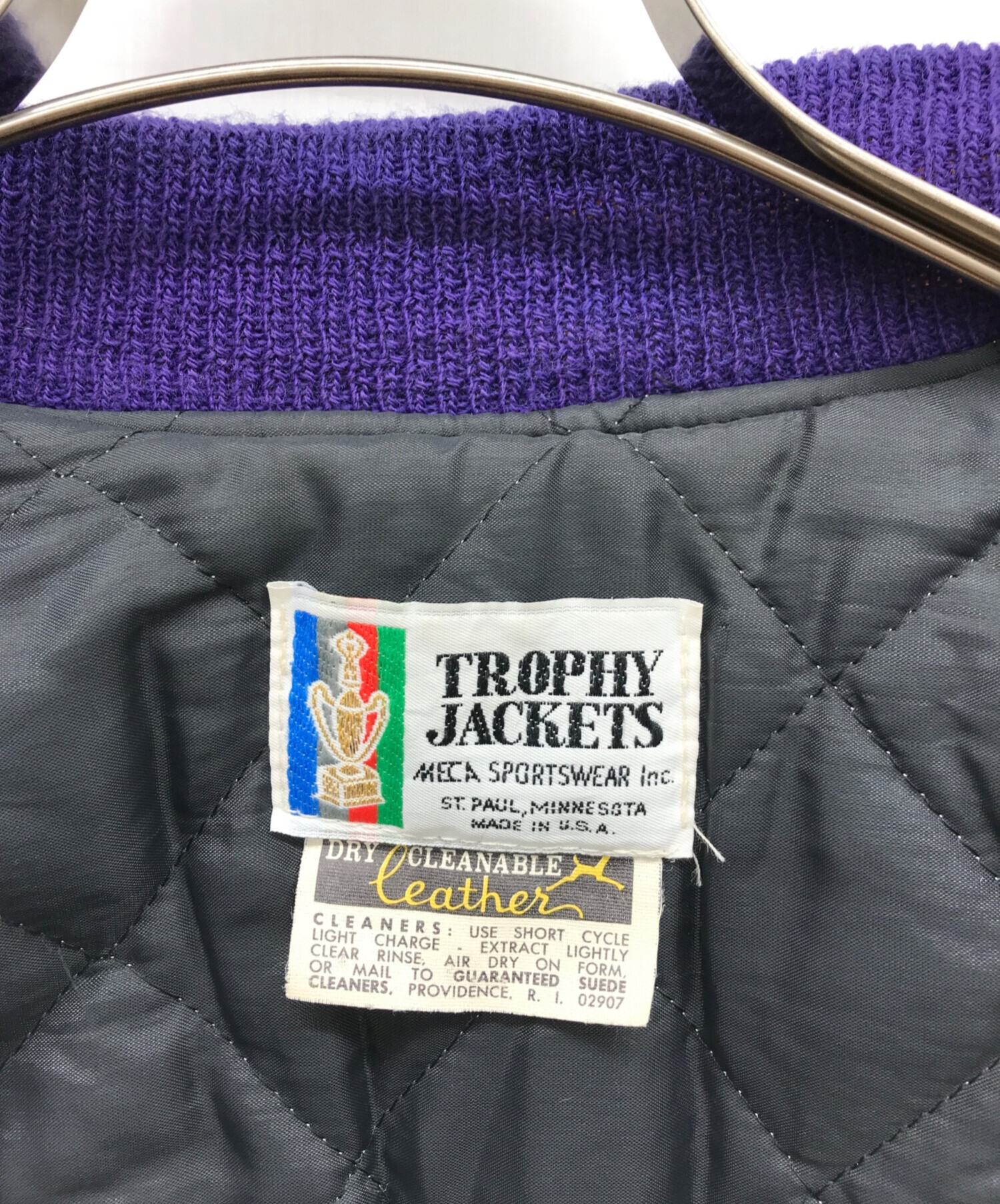 中古・古着通販】TROPHY CLOTHING (トロフィークロージング) スタジャン パープル サイズ:不明｜ブランド・古着通販  トレファク公式【TREFAC FASHION】スマホサイト