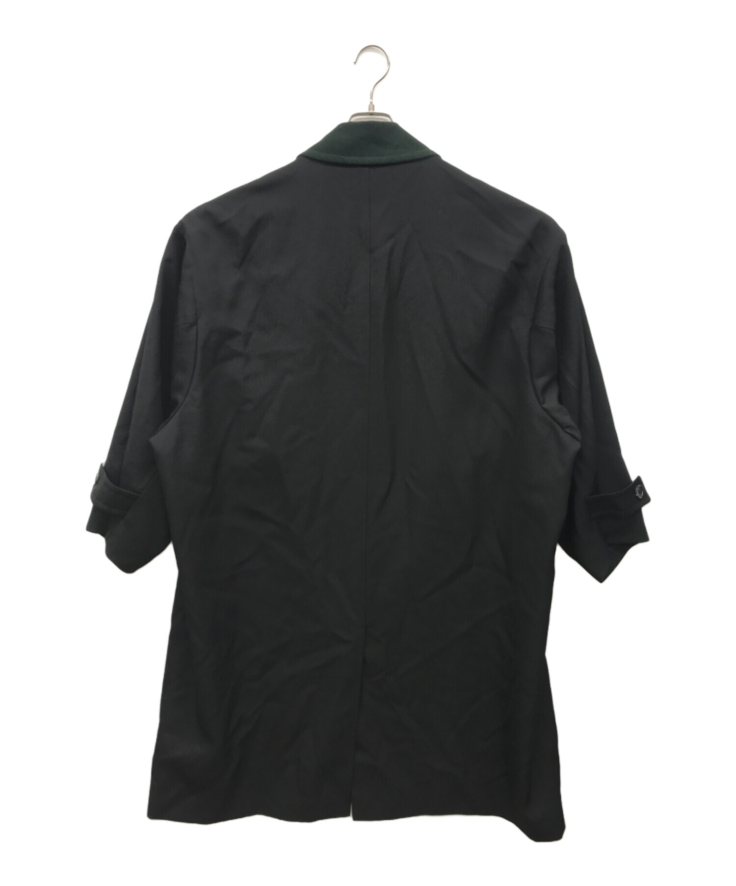 中古・古着通販】Graphpaper (グラフペーパー) Hard Gabardine Soutien Collar Coat ブラック サイズ:1｜ブランド・古着通販  トレファク公式【TREFAC FASHION】スマホサイト