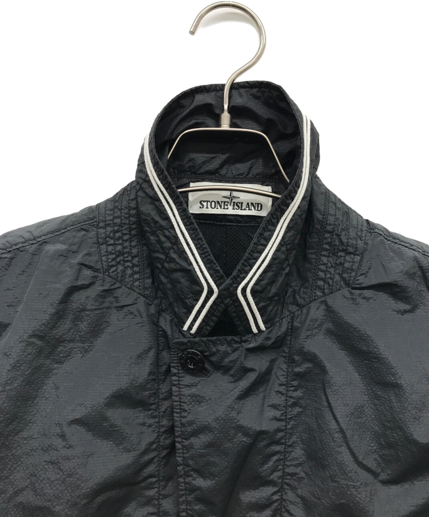 中古・古着通販】STONE ISLAND (ストーンアイランド) ナイロンテーラードジャケット ブラック サイズ:M｜ブランド・古着通販  トレファク公式【TREFAC FASHION】スマホサイト