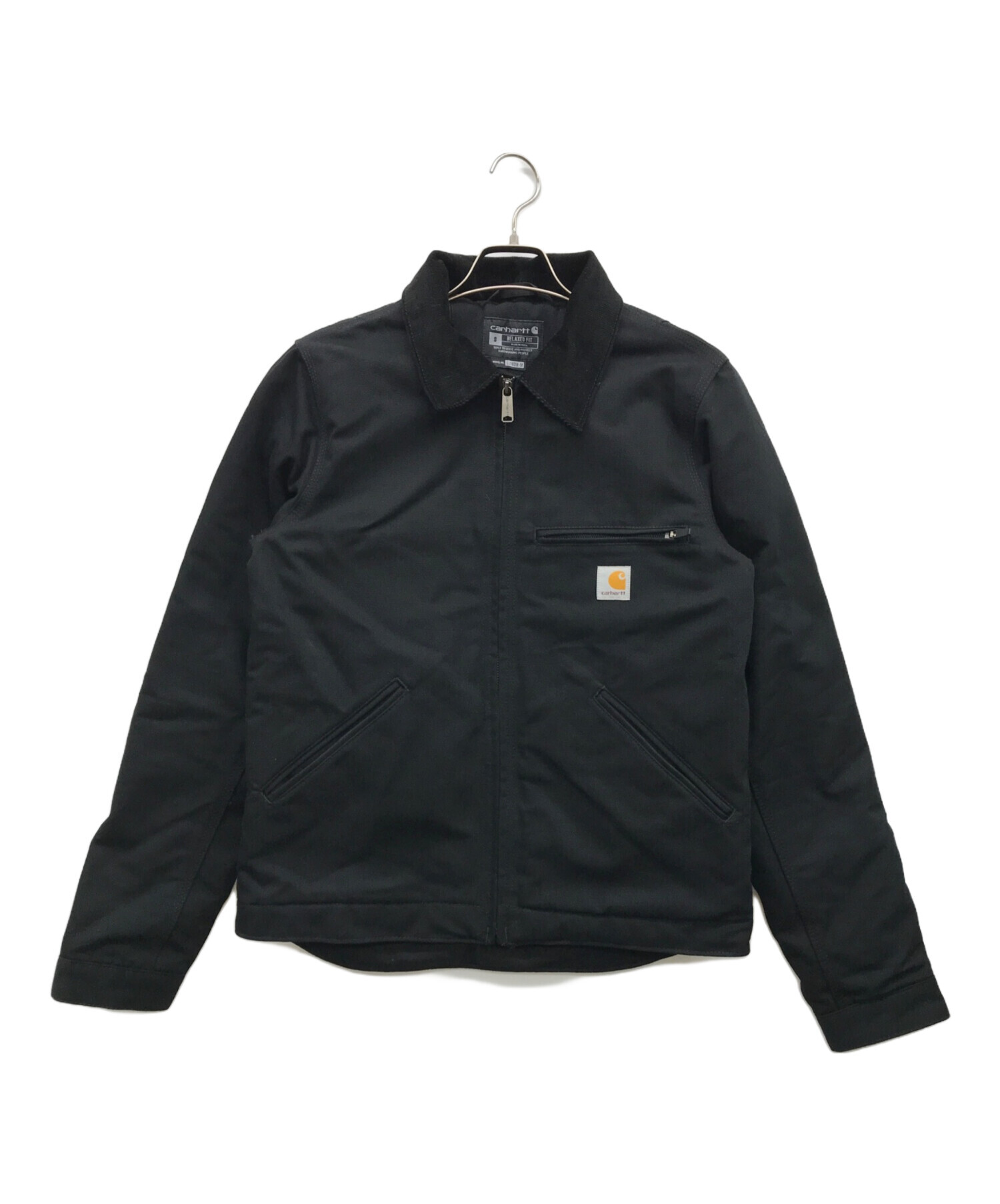 中古・古着通販】CarHartt (カーハート) ダックデトロイトジャケット ブラック サイズ:S｜ブランド・古着通販 トレファク公式【TREFAC  FASHION】スマホサイト