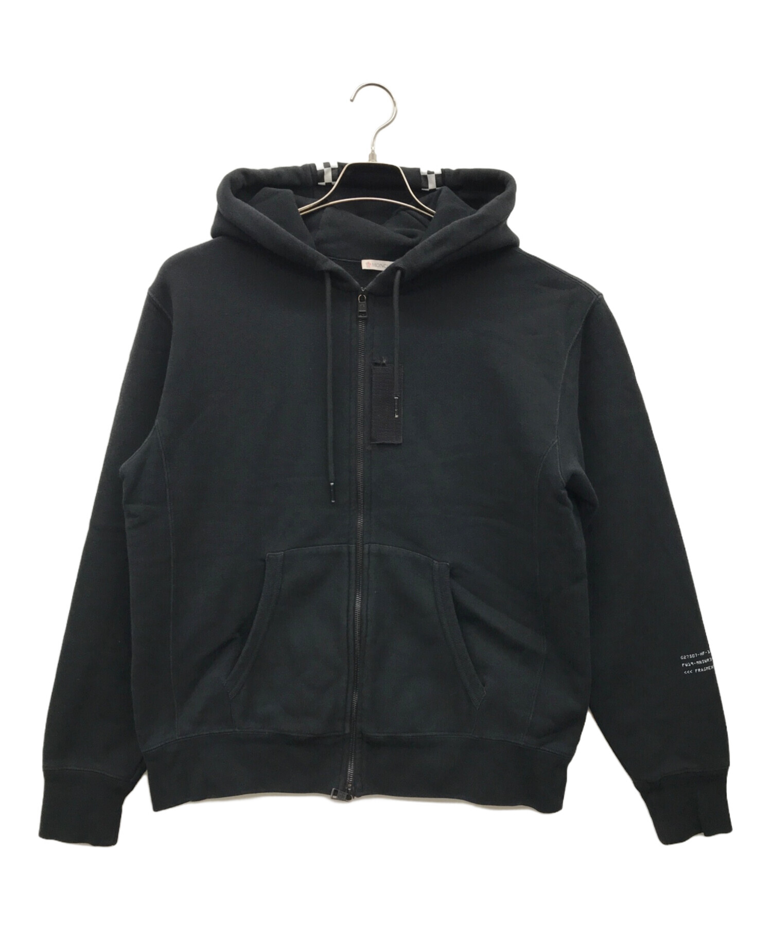 中古・古着通販】MONCLER GENIUS (モンクレール ジーニアス) FRAGMENT (フラッグメント) フラグメント  バックプリントジップアップ パーカー ブラック サイズ:S｜ブランド・古着通販 トレファク公式【TREFAC FASHION】スマホサイト