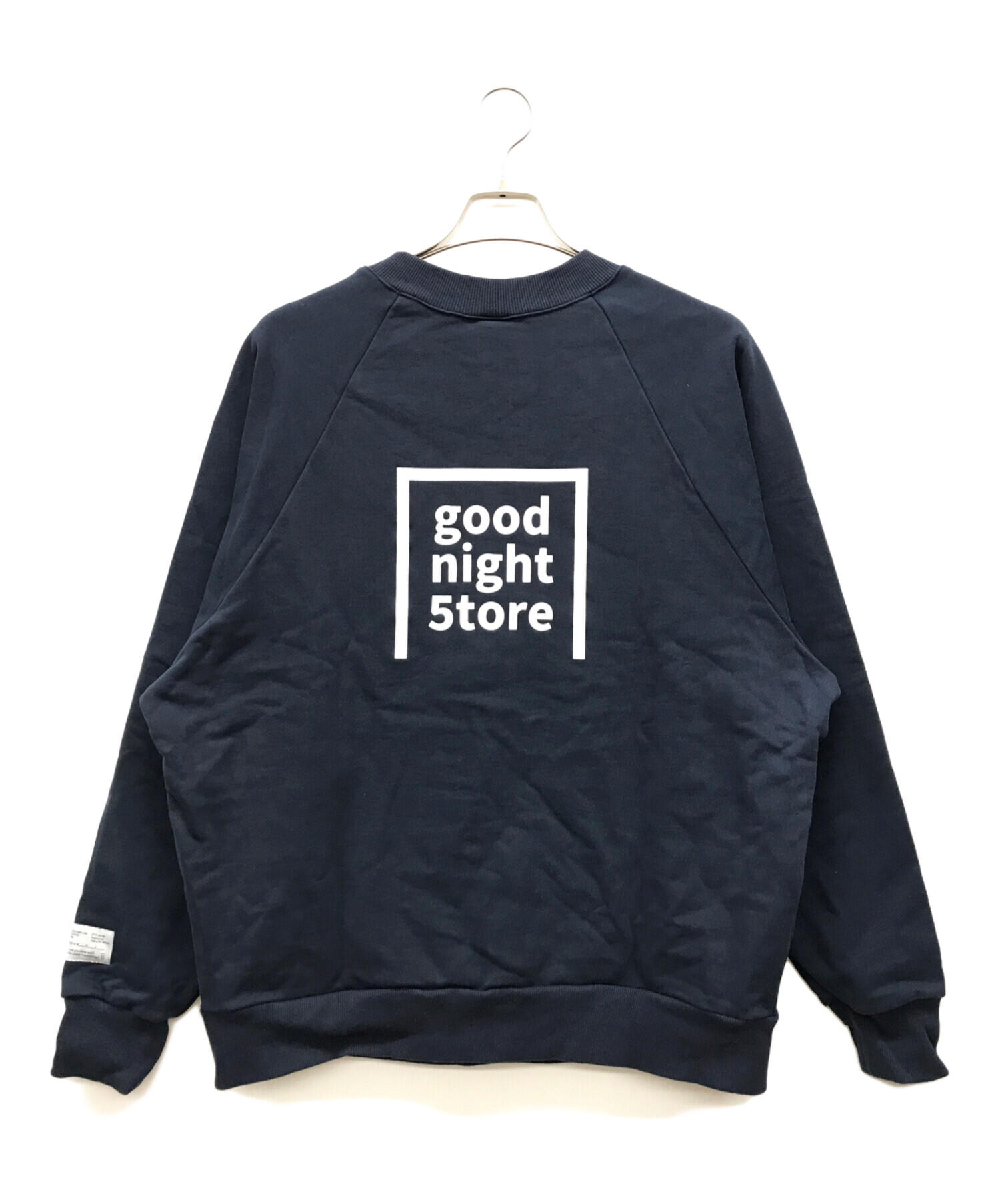 中古・古着通販】goodnight5tore (グッドナイトストア) プリントスウェット ネイビー サイズ:FREE｜ブランド・古着通販  トレファク公式【TREFAC FASHION】スマホサイト