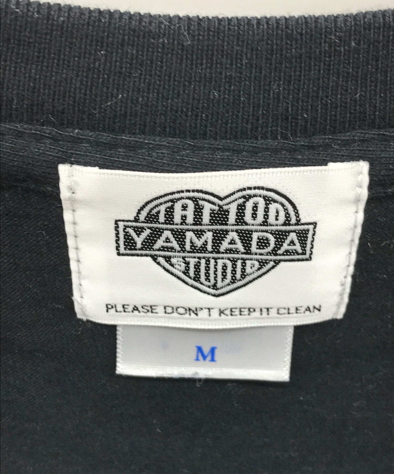 TATTOO STUDIO YAMADA (タトゥースタジオヤマダ) プリントTシャツ ブラック サイズ:M