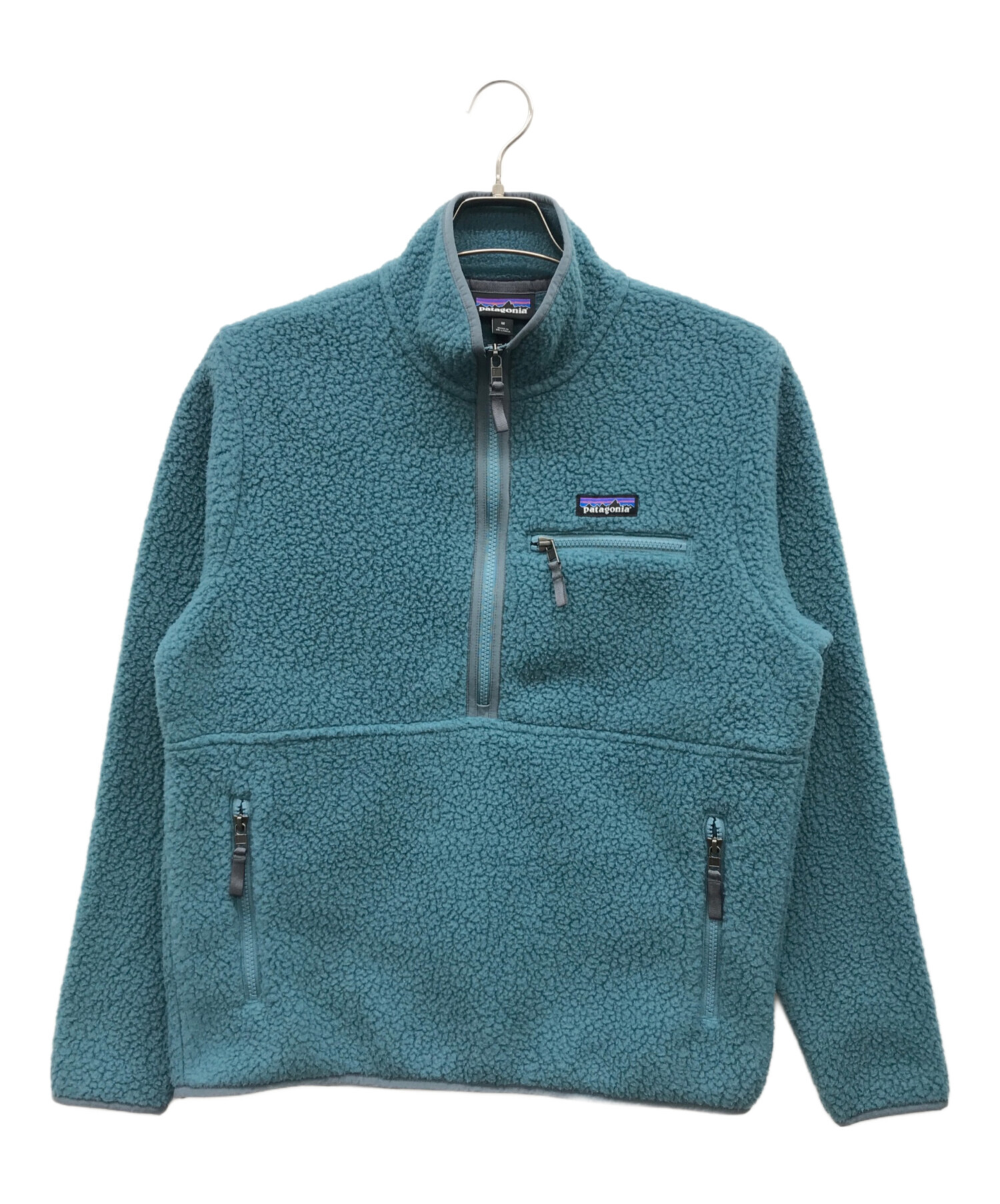 Patagonia (パタゴニア) フリースプルオーバージャケット スカイブルー サイズ:M