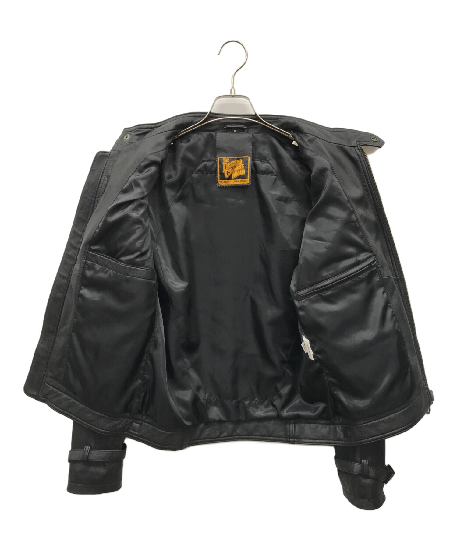 THE DECNER CLASSIC BRAND (デグナークラシックブランド) ラムレザージャケット ブラック サイズ:M