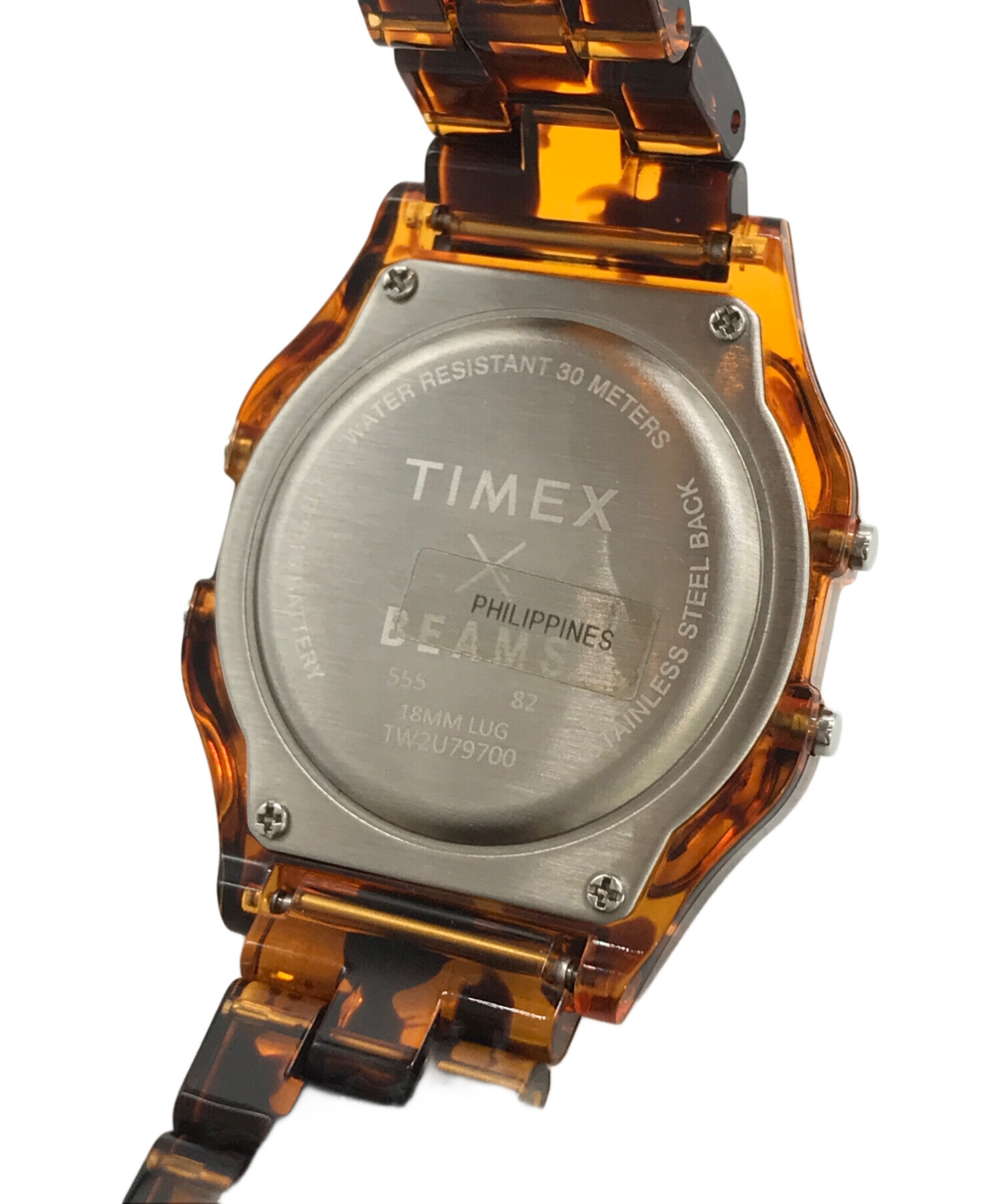 TIMEX (タイメックス) BEAMS (ビームス) 別注デジタルウォッチ ブラウン