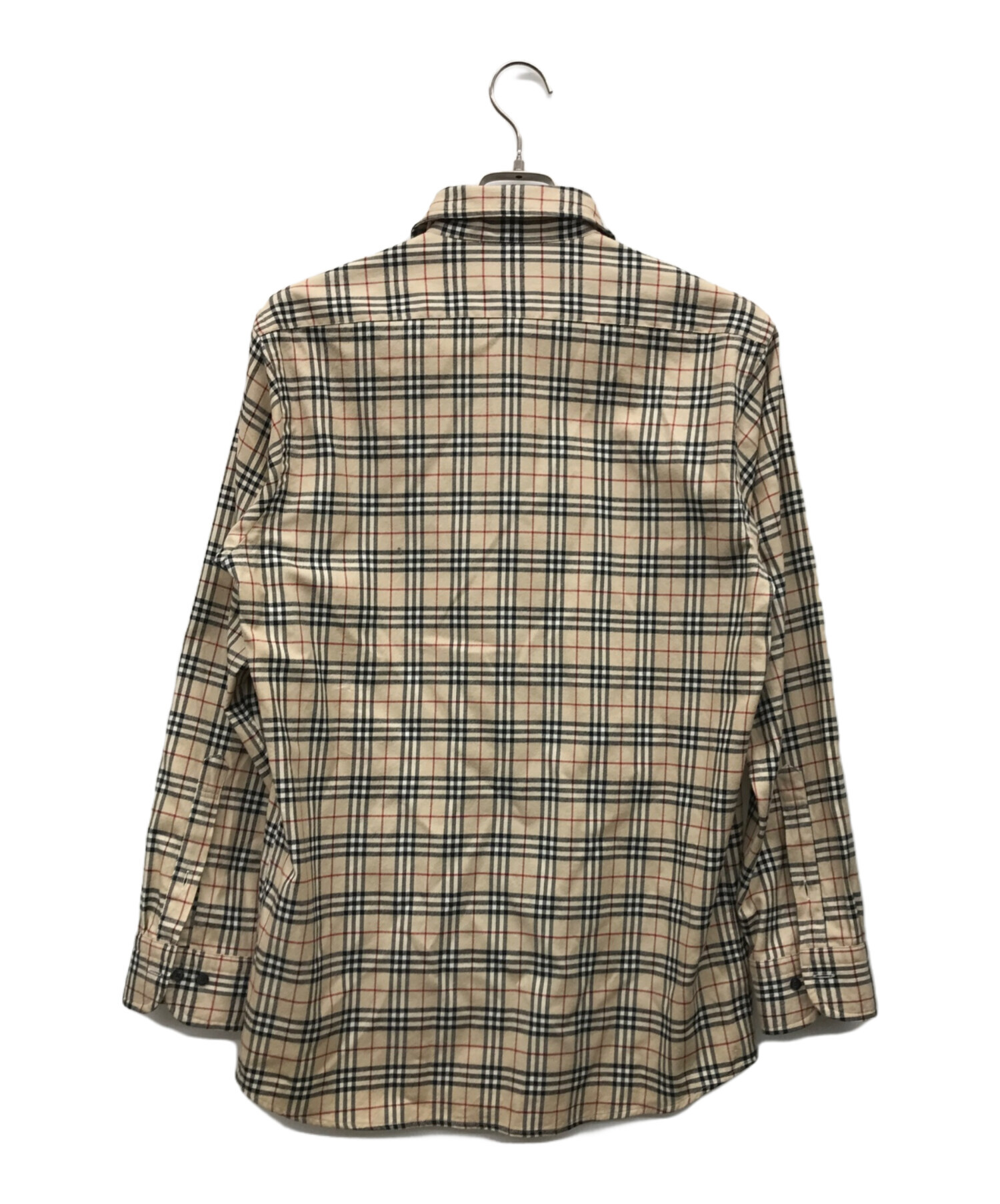 中古・古着通販】BURBERRY BLACK LABEL (バーバリーブラックレーベル) ノバチェックシャツ ベージュ サイズ:2｜ブランド・古着通販  トレファク公式【TREFAC FASHION】スマホサイト