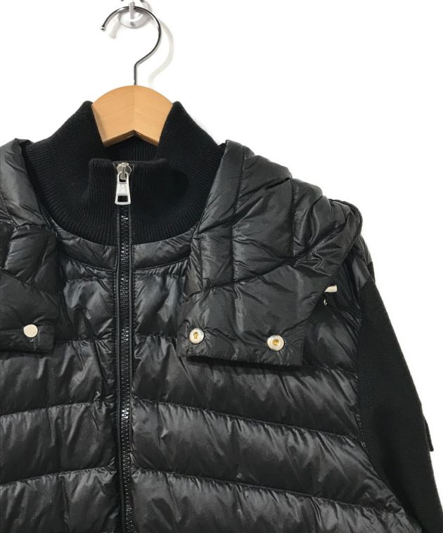 MONCLER (モンクレール) ハイブリッドダウンパーカー ブラック サイズ:M