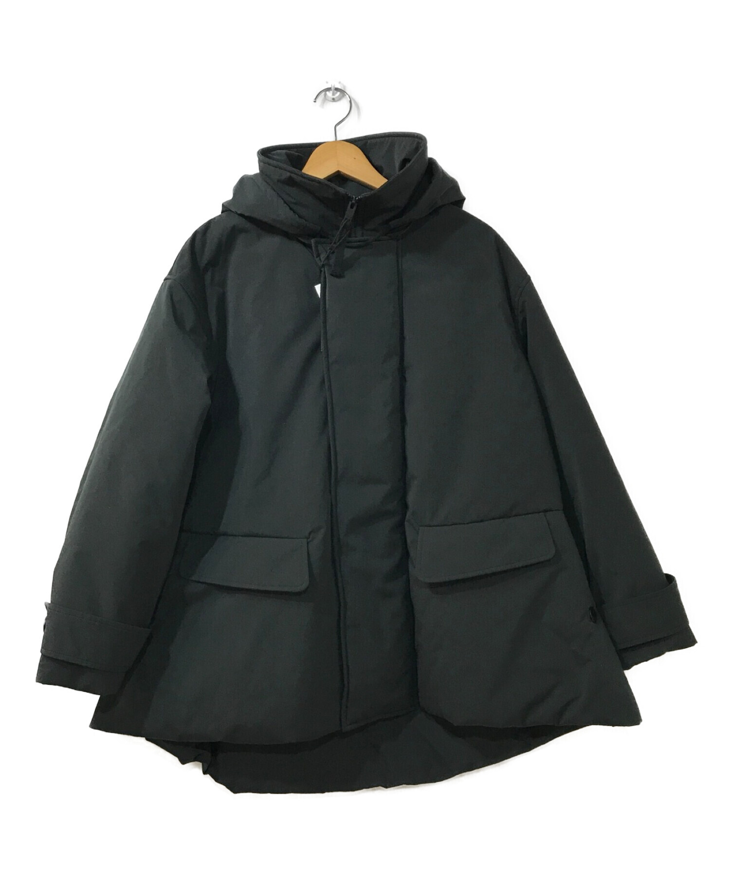 THE RERACS (ザ リラクス) INSULATE SHORT PEPLUM COAT ブラック サイズ:36 未使用品