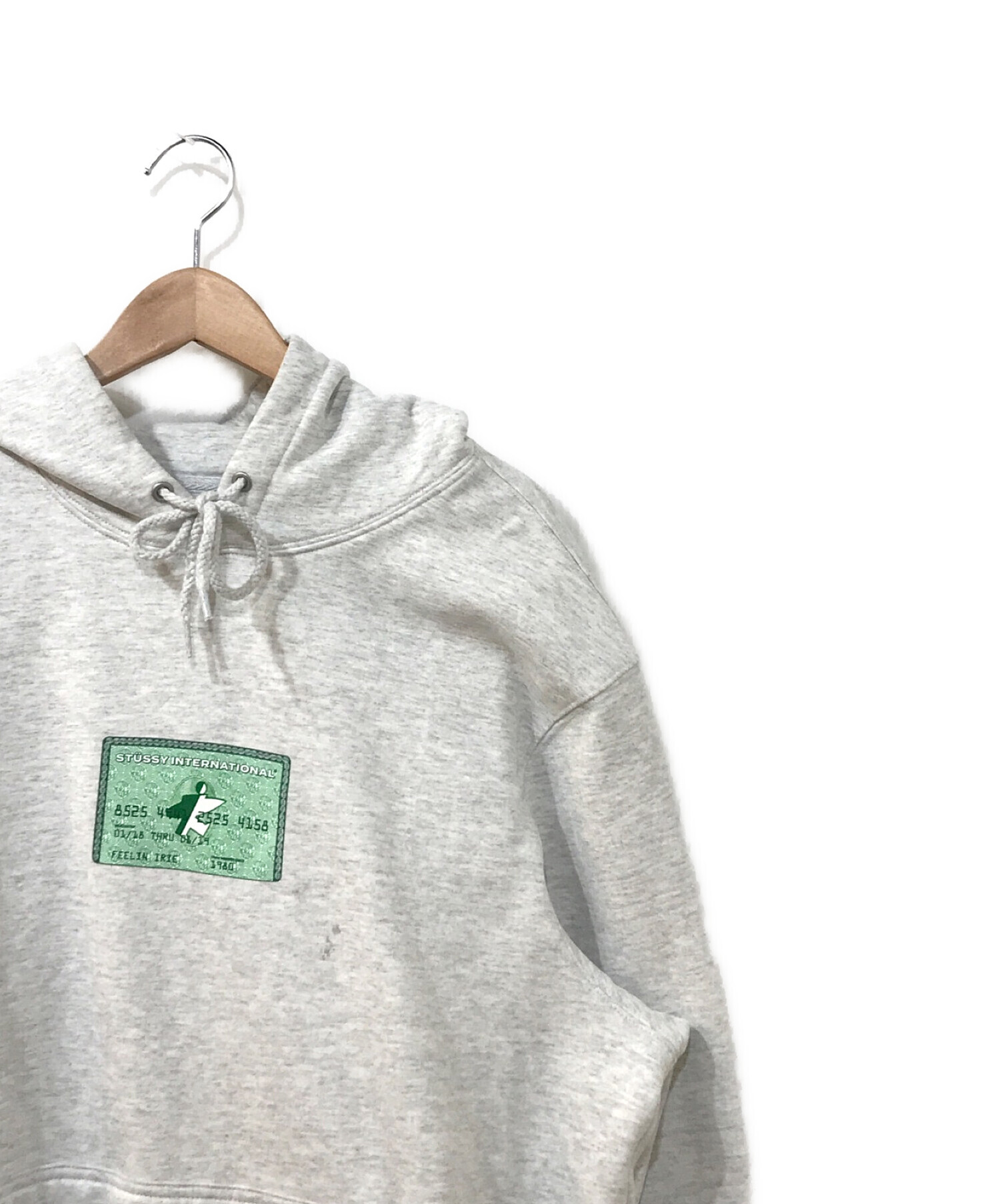 中古・古着通販】stussy (ステューシー) AMEX HOODIE グレー サイズ:M