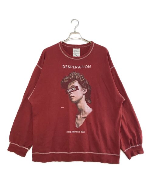 中古・古着通販】SHAREEF (シャリーフ) DESPERATIONスウェット レッド