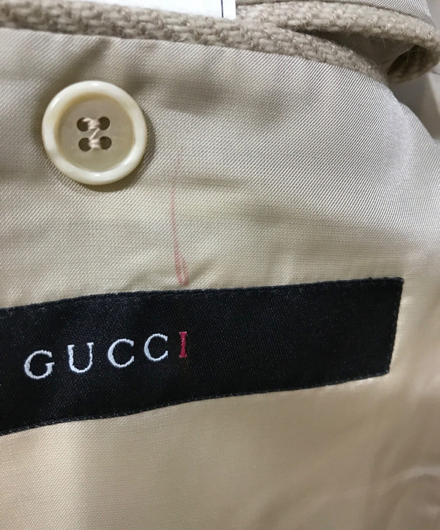 中古・古着通販】GUCCI (グッチ) シルク混テーラードジャケット