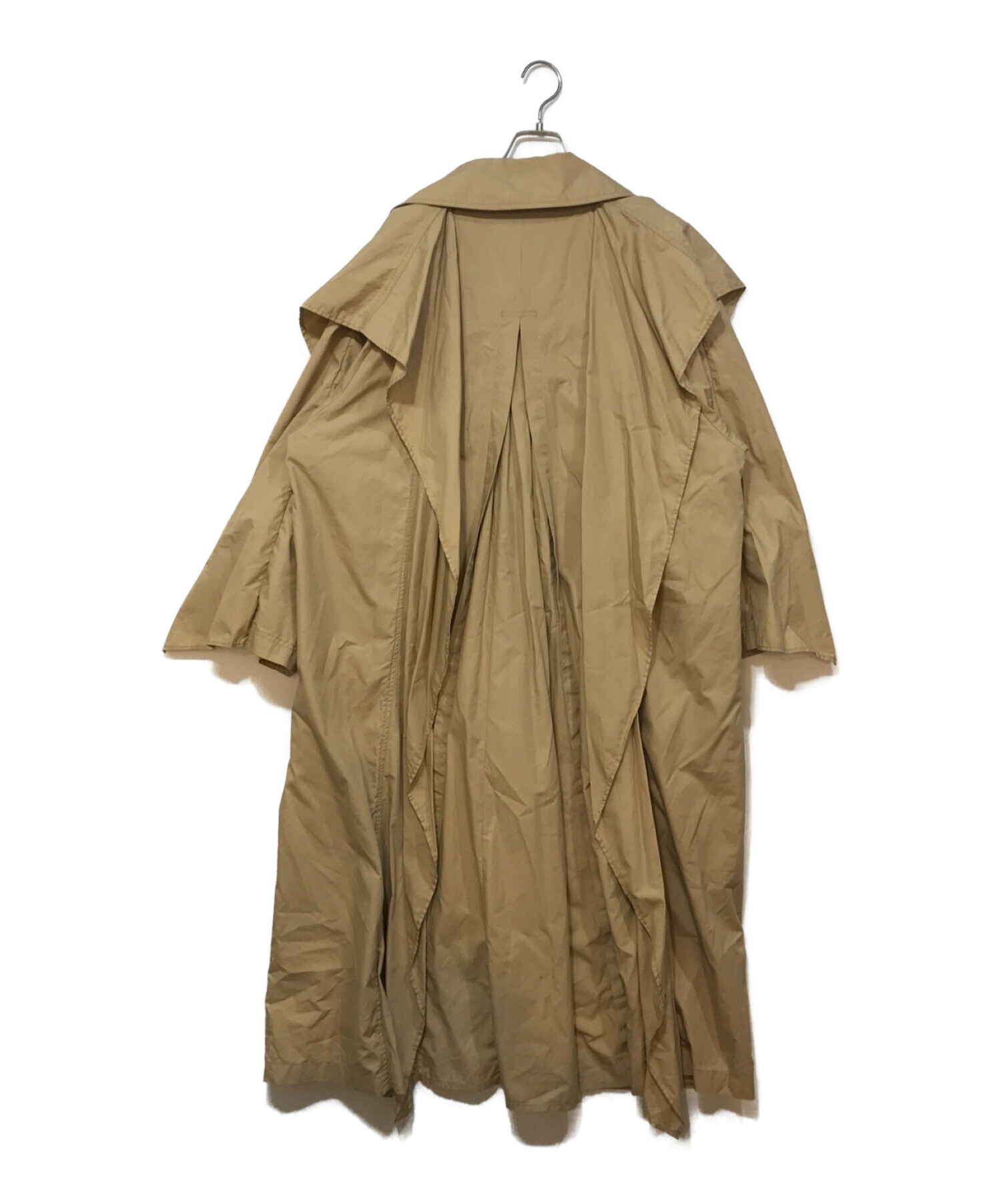 CLANE (クラネ) BACK FRILL SLEEVE TRENCH COAT ベージュ サイズ:1