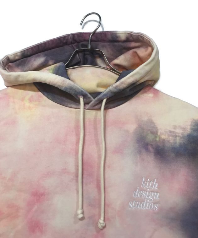 KITH (キス) Tie Dye Williams III Hoodie ピンク×パープル サイズ:XL