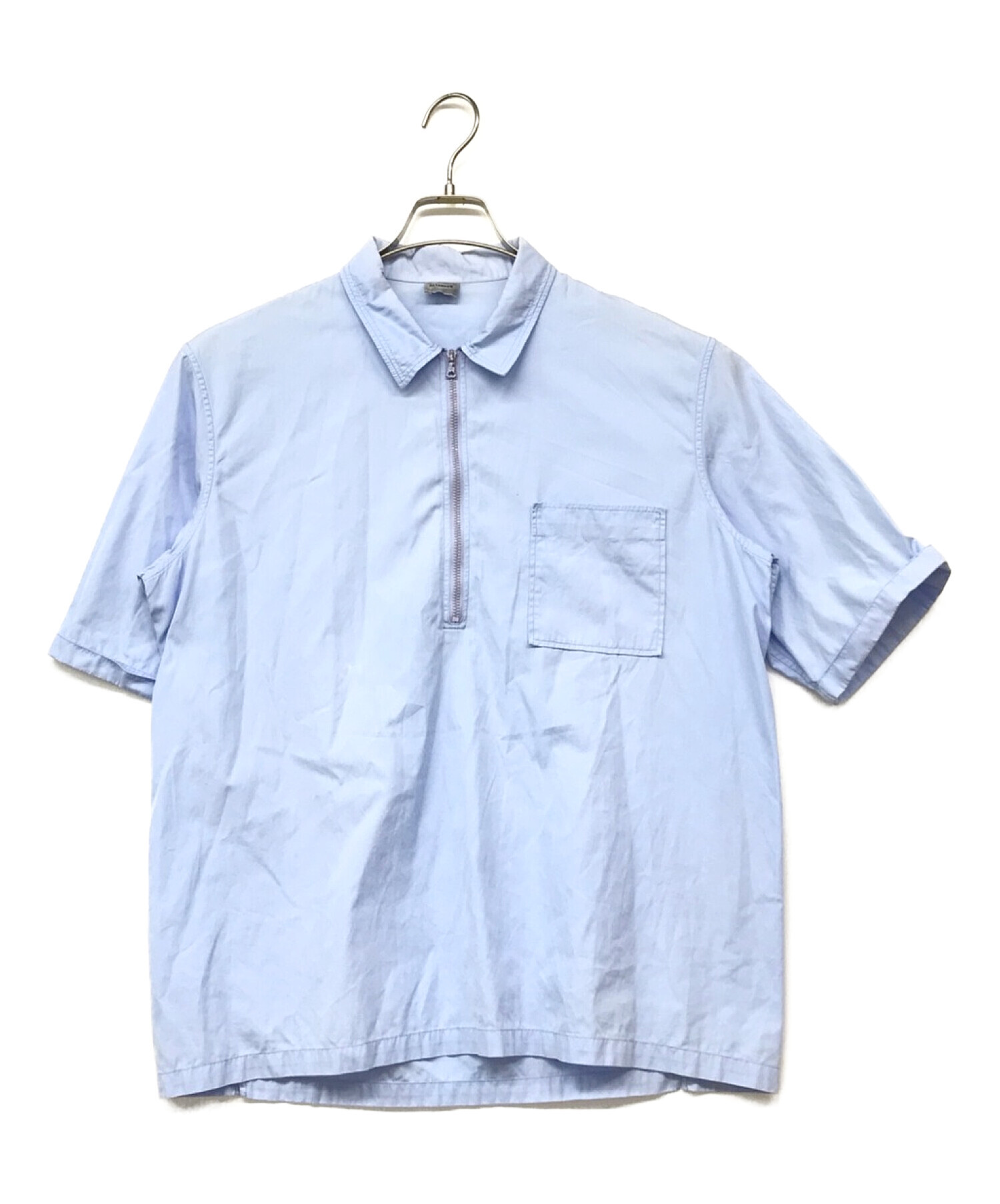 JIL SANDER ジルサンダー ドレスシャツ 39(M位) 青(総柄)
