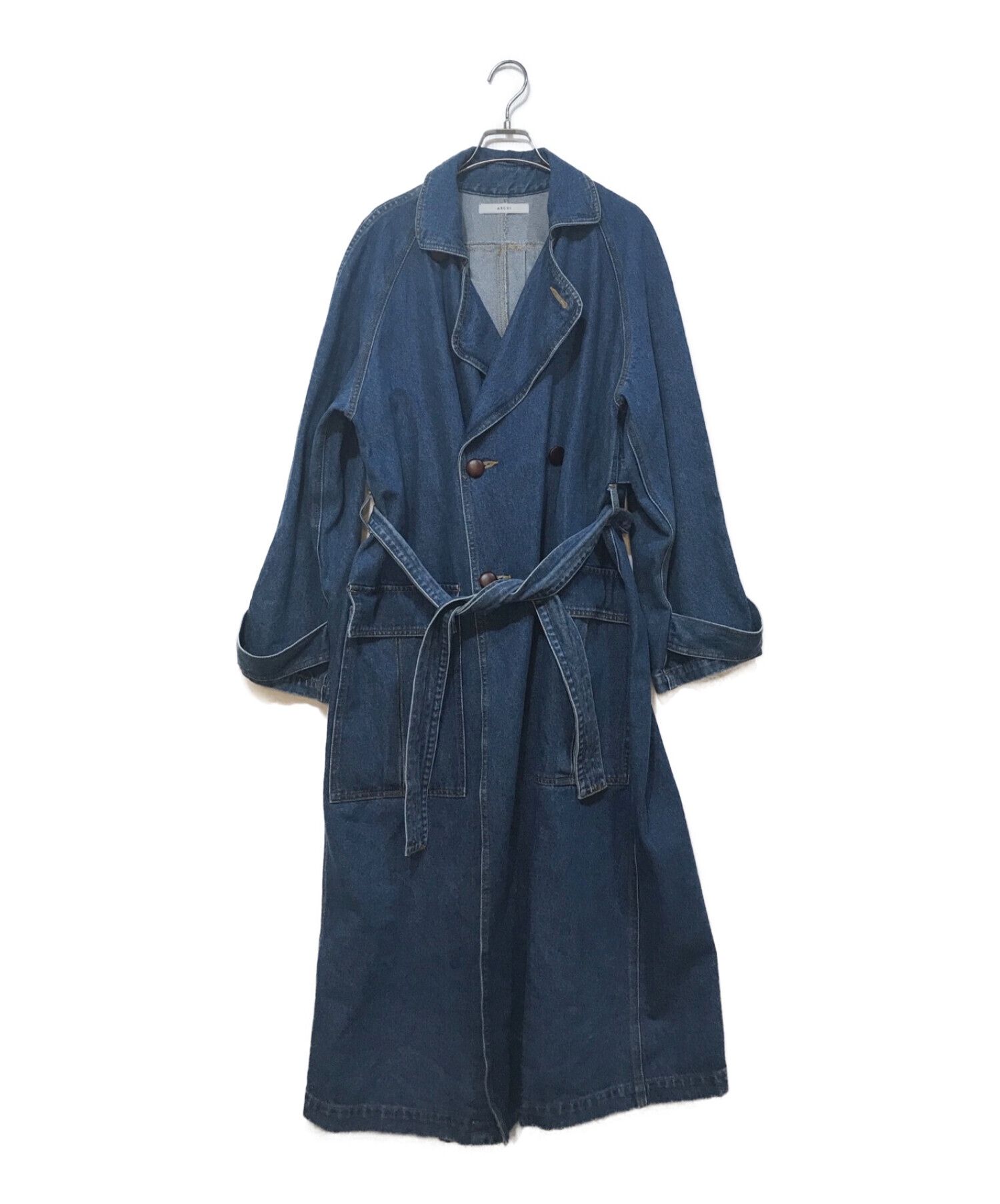 archi (アーキ) LINDEN DENIM TRENCH COAT インディゴ サイズ:M