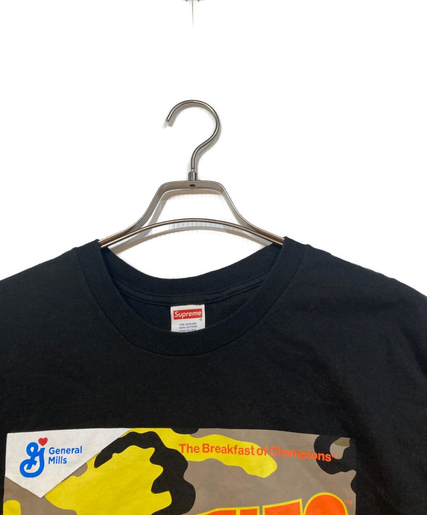 中古・古着通販】SUPREME (シュプリーム) Wheaties Tee ブラック