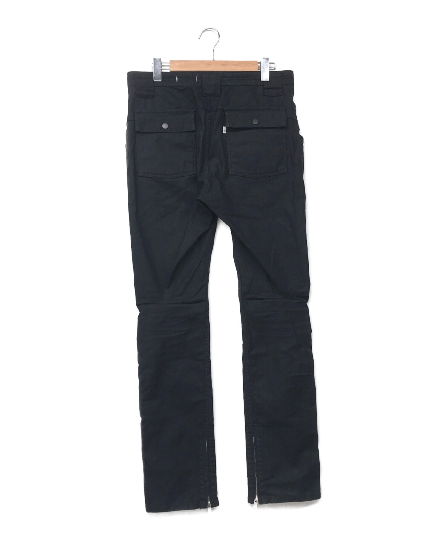 nonnative (ノンネイティブ) WORKER JEANS C/P BACK SATIN  STRETCH/ワーカージーンズC/Pバックサテンストレッチ ブラック サイズ:2