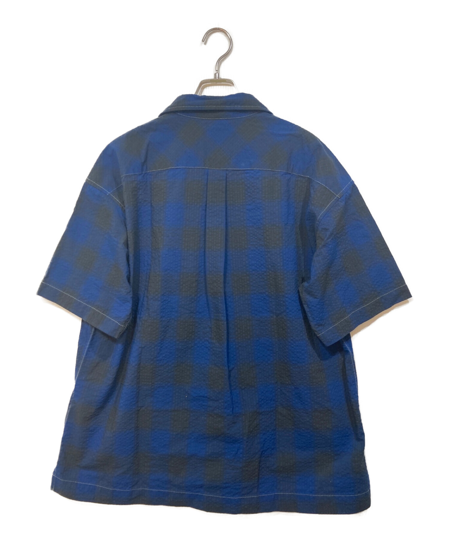 中古・古着通販】and wander (アンドワンダー) dry check open shirt