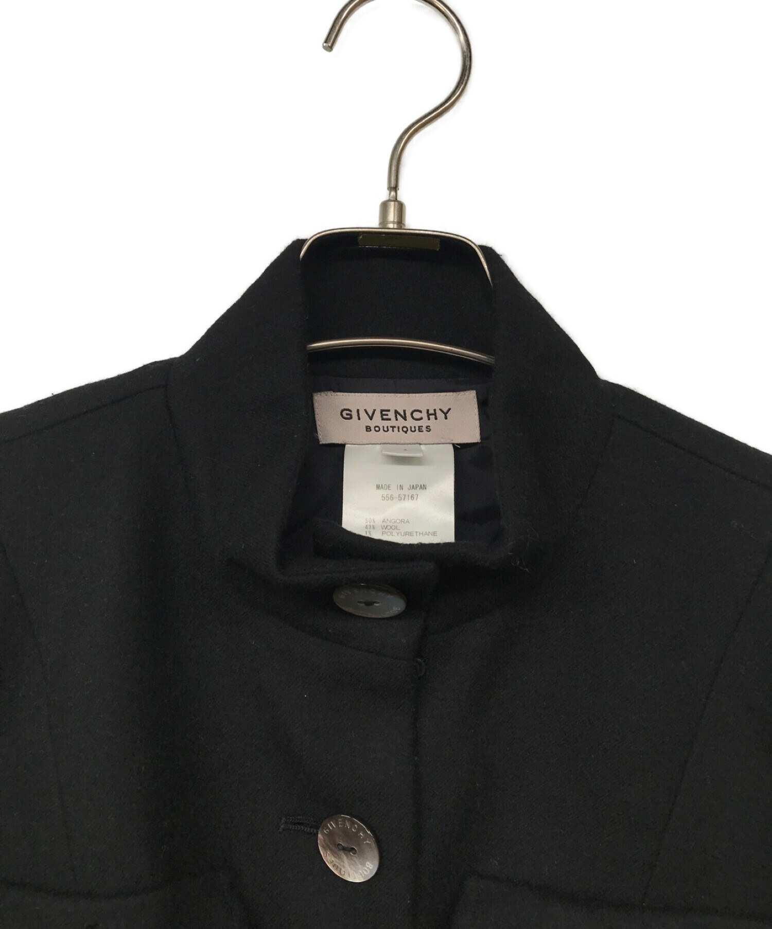 GIVENCHY BOUTIQUE (ジバンシー ブティックス) ウールジャケットセットアップ ブラック サイズ:40