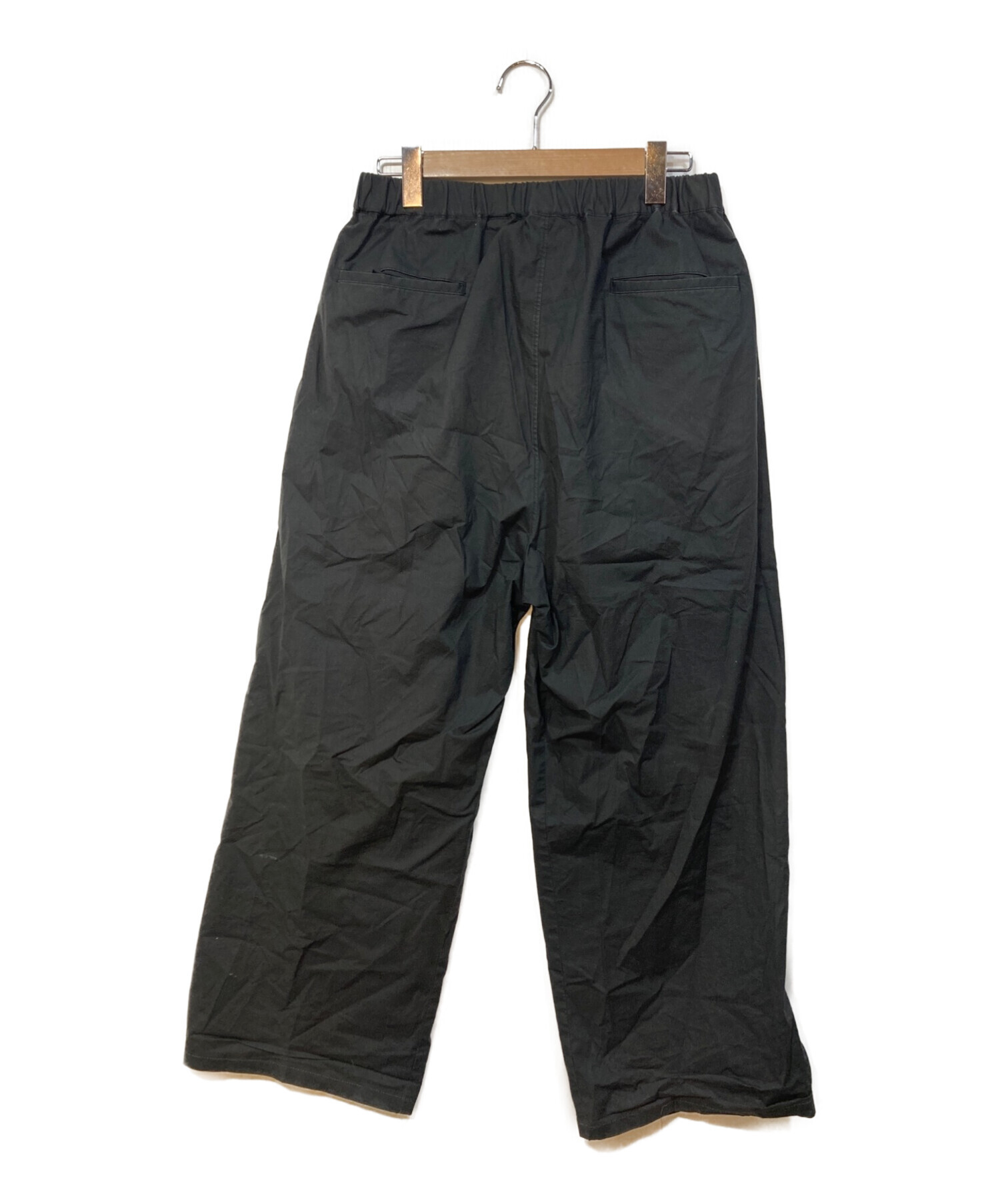 Graphpaper (グラフペーパー) Stretch Typewriter Wide Chef Pants ブラック サイズ:FREE