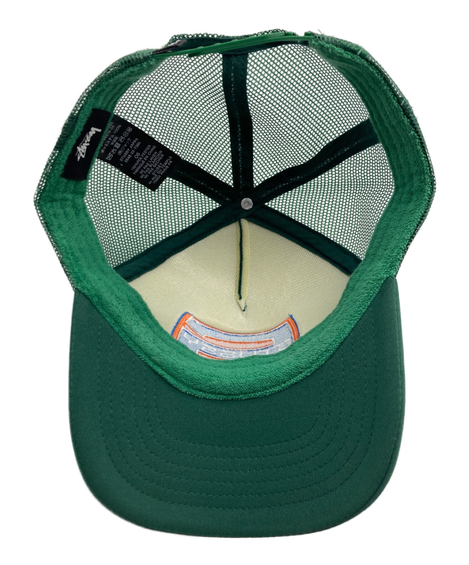 stussy (ステューシー) SUPER S MESH TRUCKER CAP グリーン