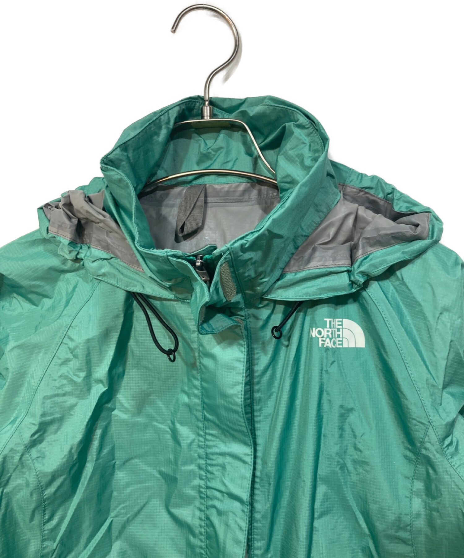 THE NORTH FACE (ザ ノース フェイス) レイン テックス セットアップ グリーン×ネイビー サイズ:S