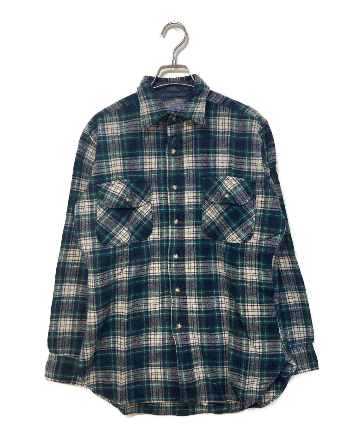 PENDLETON (ペンドルトン) 70sウールチェックシャツ ブラウン サイズ:M