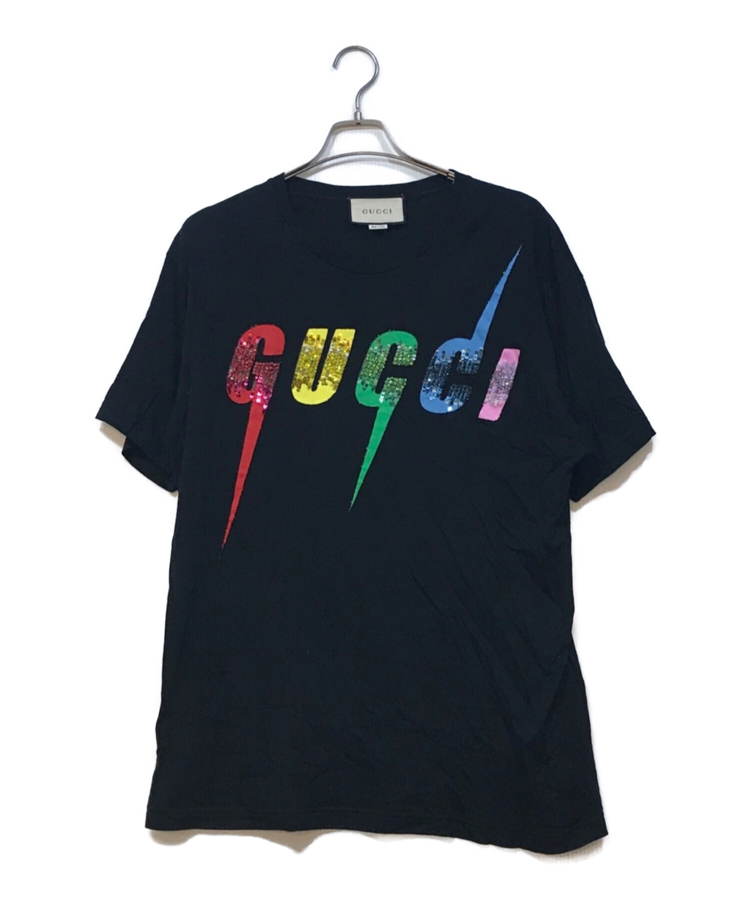 GUCCI (グッチ) ブレードプリントTシャツ ブラック サイズ:M