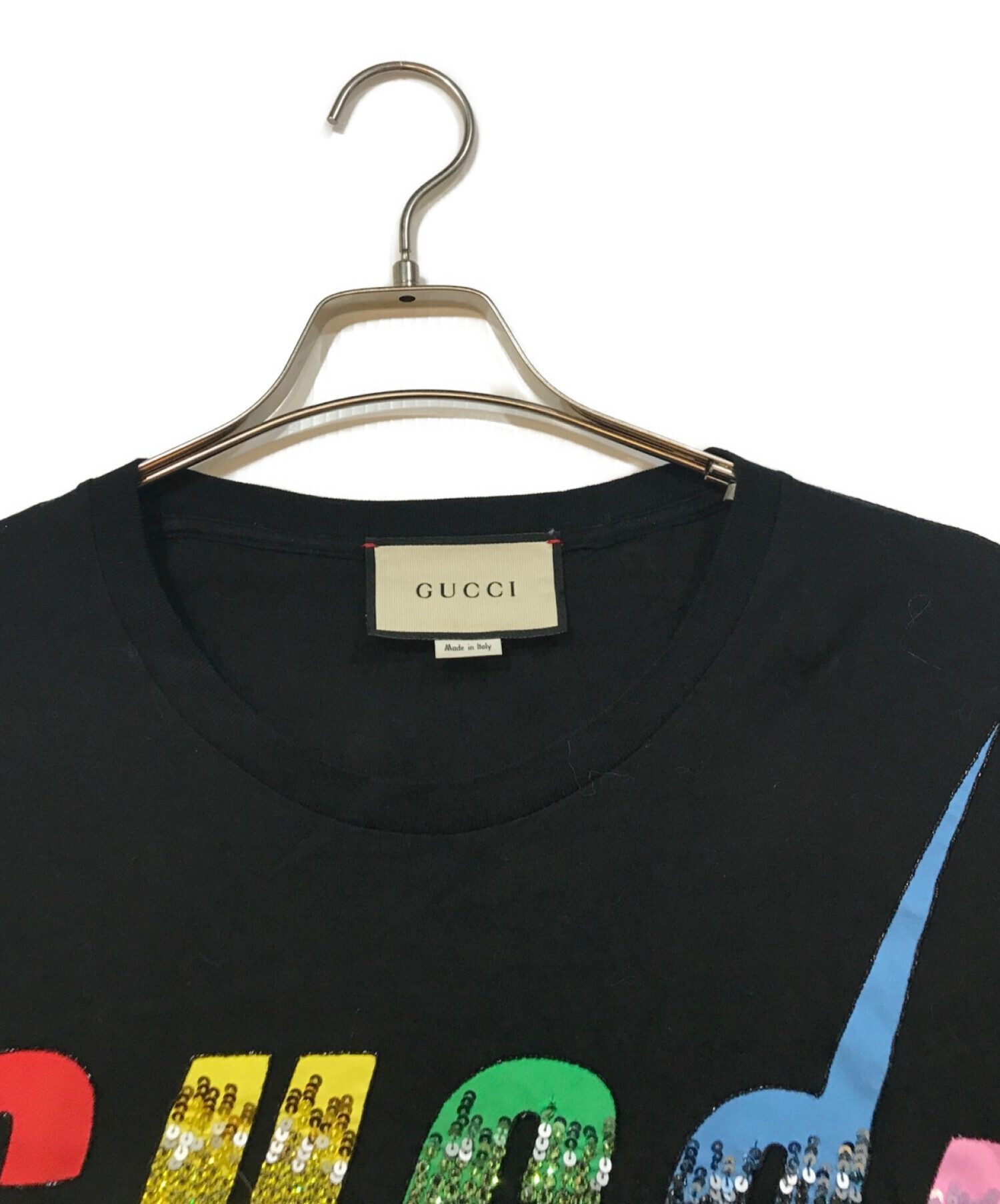 GUCCI (グッチ) ブレードプリントTシャツ ブラック サイズ:M